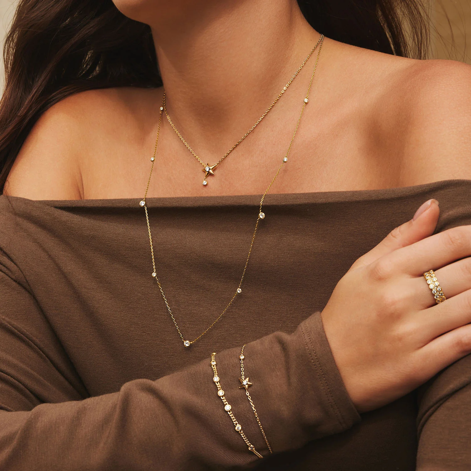 Ania Haie Melodic Poet Gold Multi Station Chain Bracelet S AH-B066-05G - Image 2