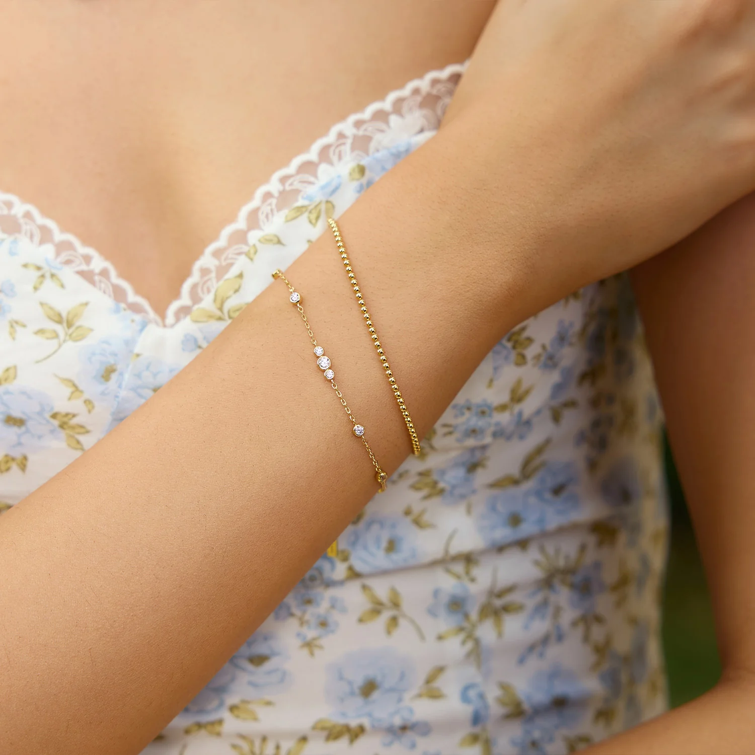 Ania Haie Miss Dainty Goldfarbenes Zirkonia-Armband AH-B065-03G - Image 2