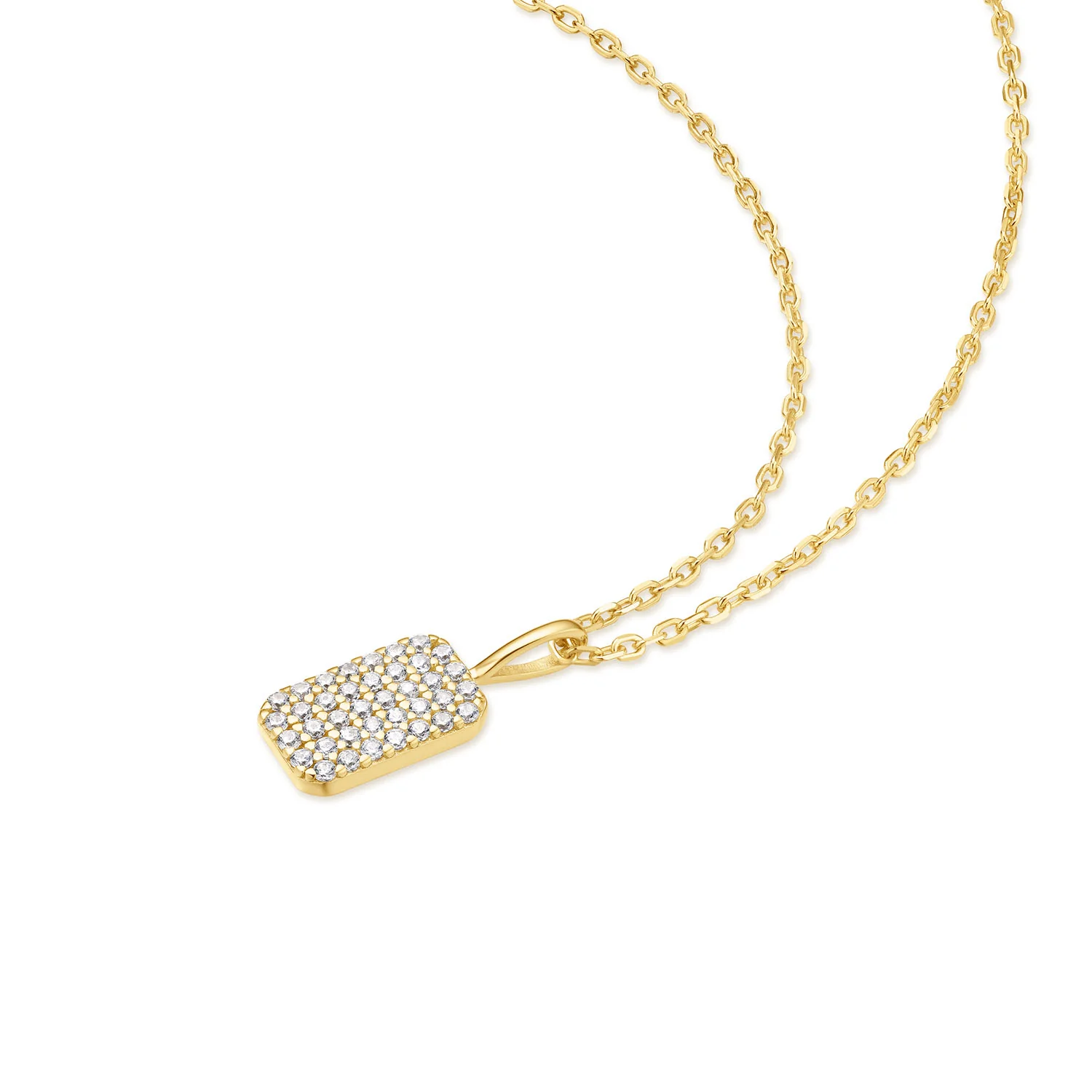 Ania Haie Sunny Sparkler Halskette Mit Goldfarbenem Pave Anhänger AH-N064-01G - Image 3