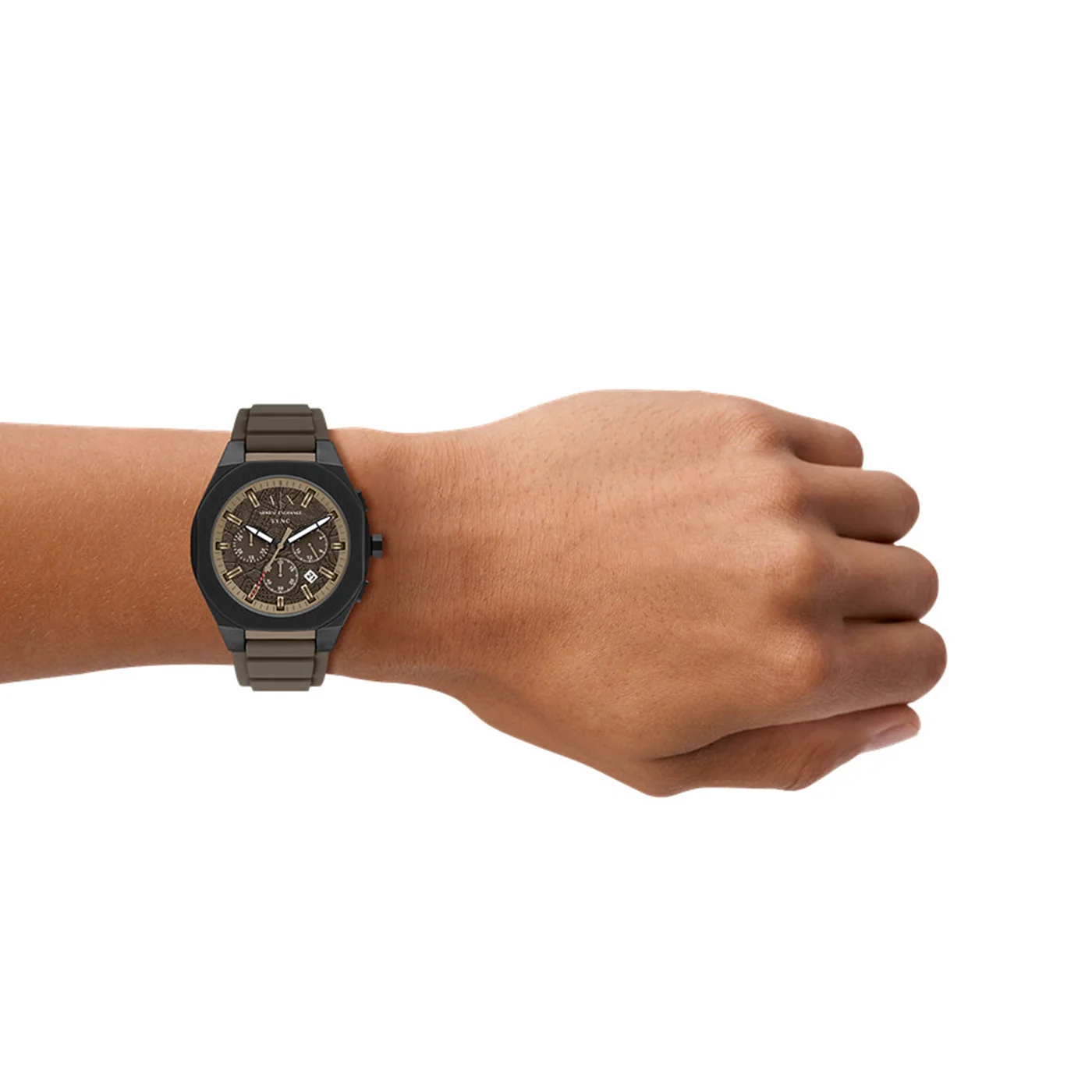 Armani Exchange Sync Round Brown Dial Watch AX4293 - Image 3