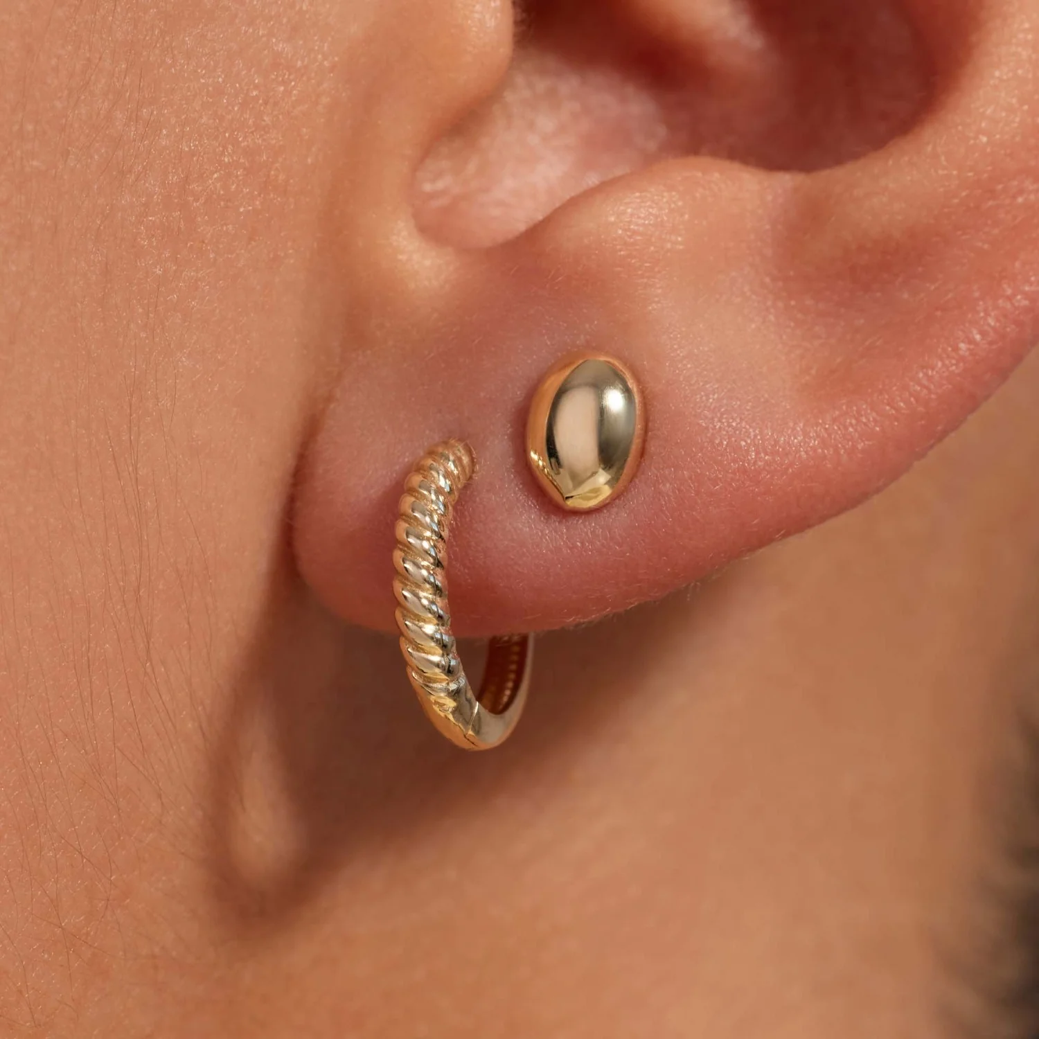 Beloro Jewels La Rinascente Fleur 9 Karat Creolen BO360105 - Image 2