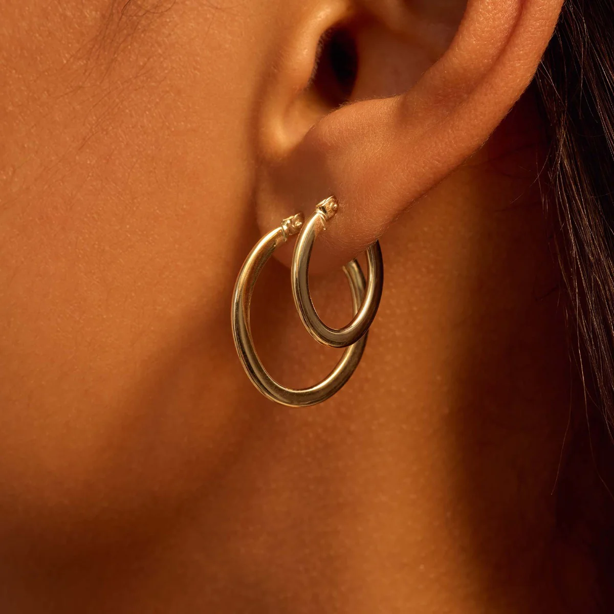 Beloro Jewels La Rinascente Gabriela 9 Karat Gold Kreolen BO360073 - Image 3