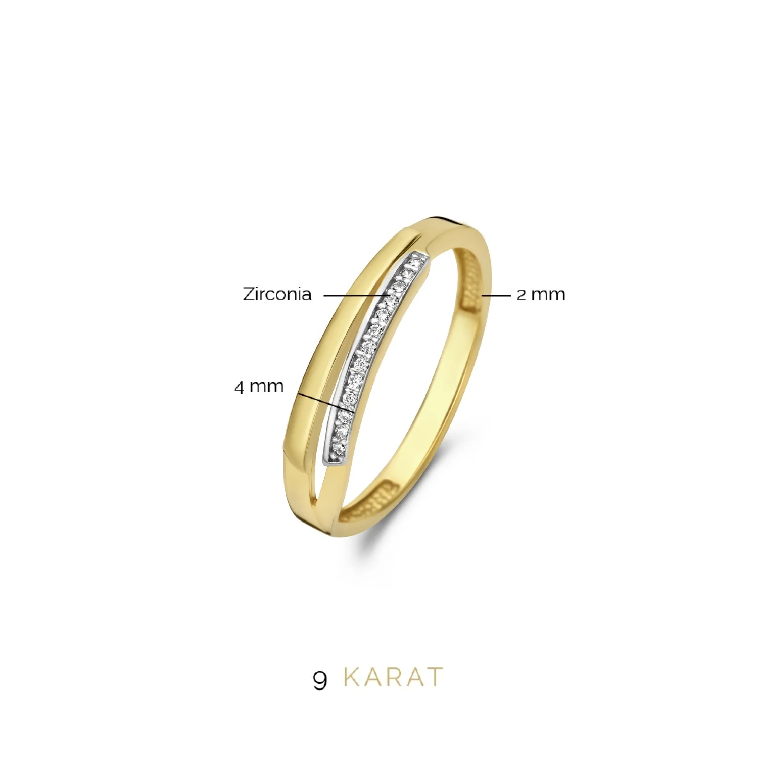 Beloro Jewels Monte Napoleone damen Ring 375 Gold BO330019-60 - Image 6