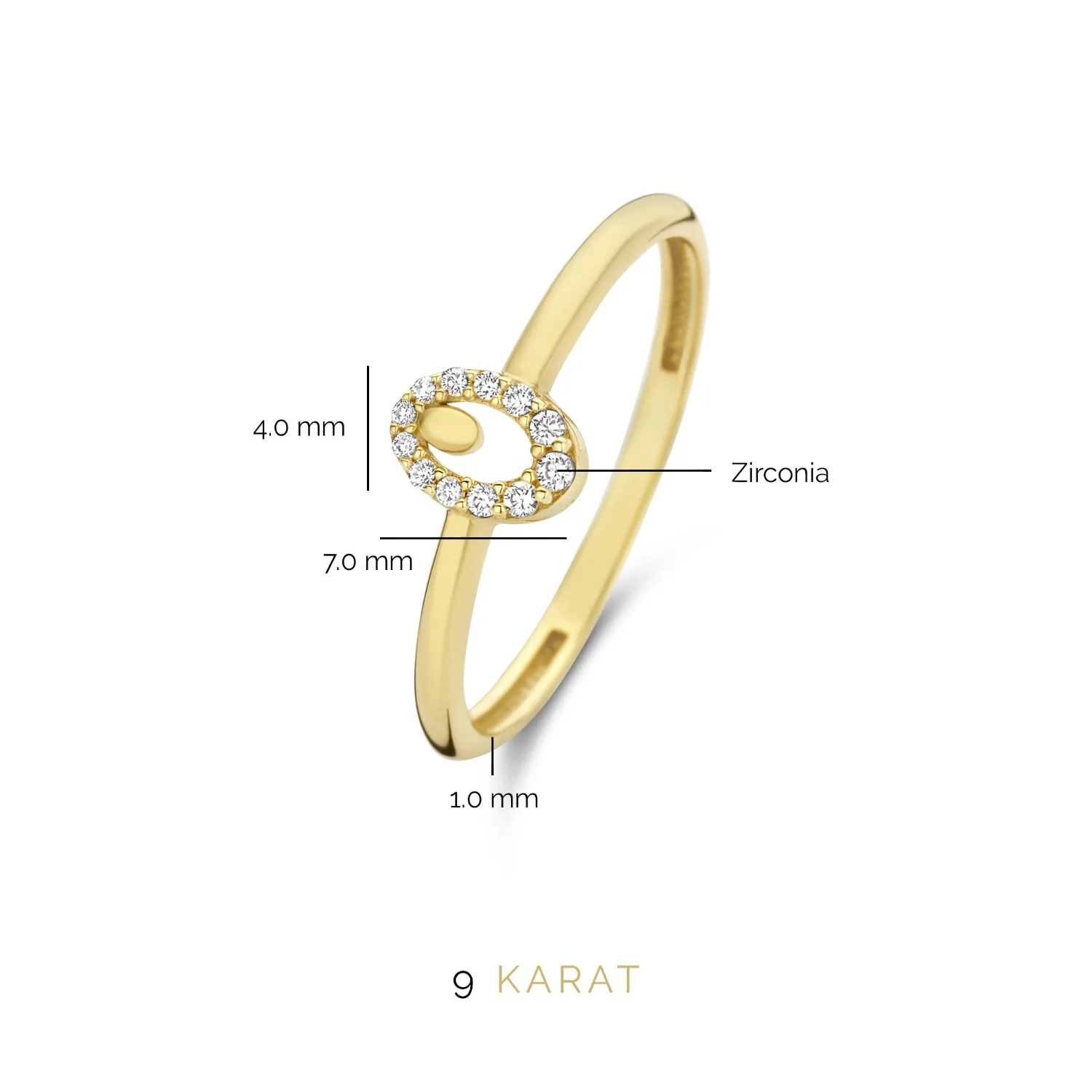 Beloro Jewels Monte Napoleone damen Ring Gold BO330004-54 - Image 8