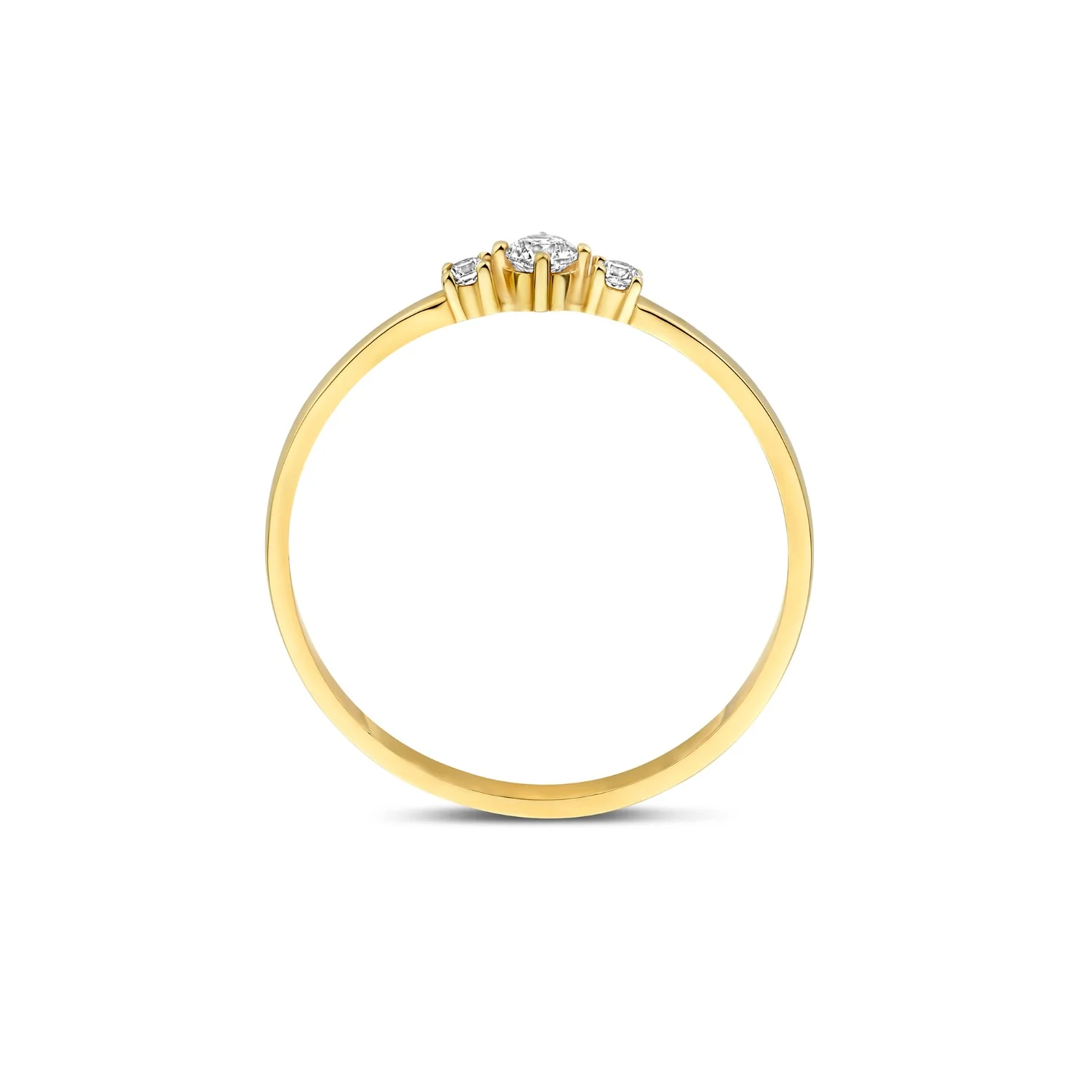 Beloro Jewels Monte Napoleone Delphine 9 Karat Gold Ring mit Zirkonia-Steinen BO330055-56 - Image 4