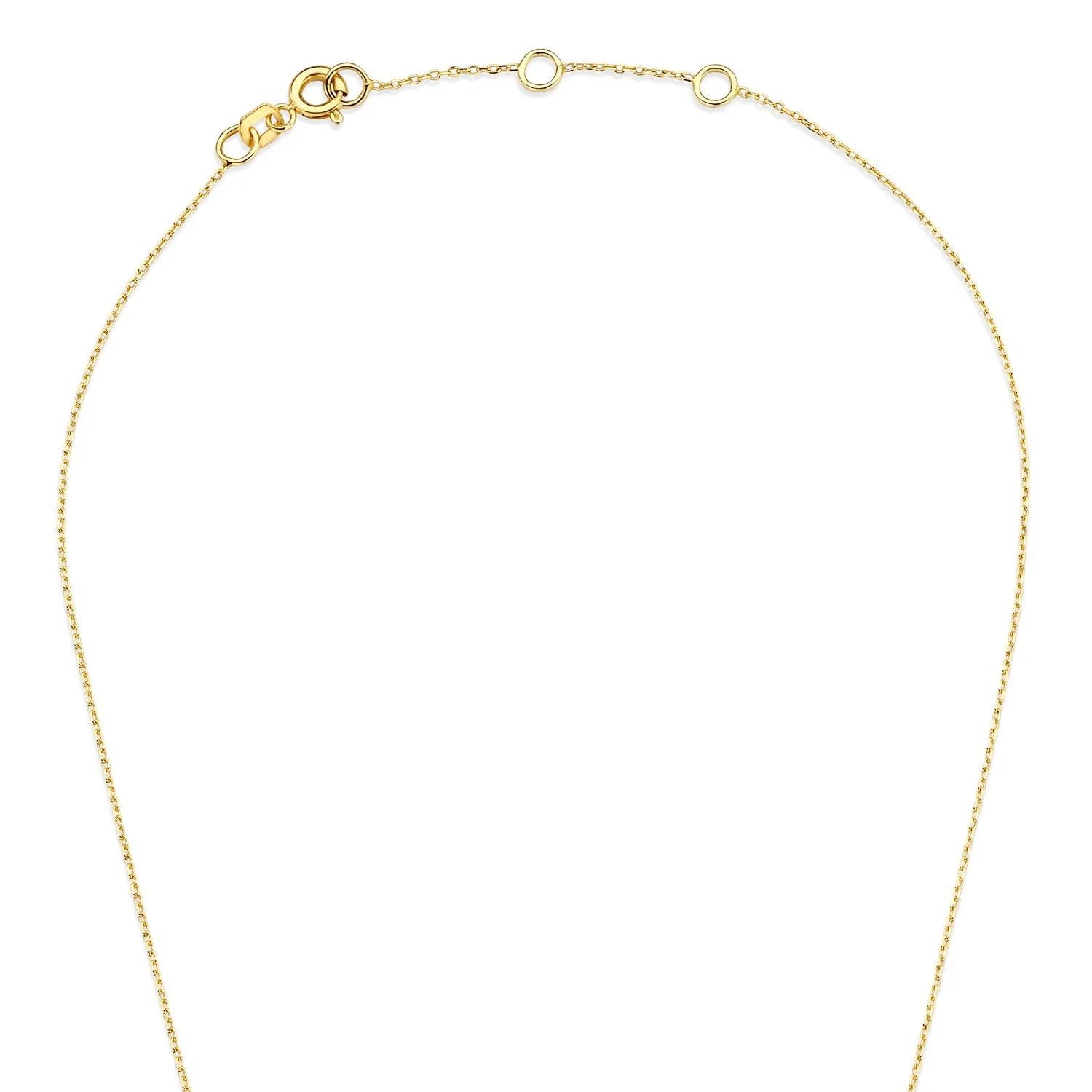 Beloro Jewels Monte Napoleone Irene 9 Karat Gold Halskette mit Zirkonia-Steinen BO340048 - Image 5
