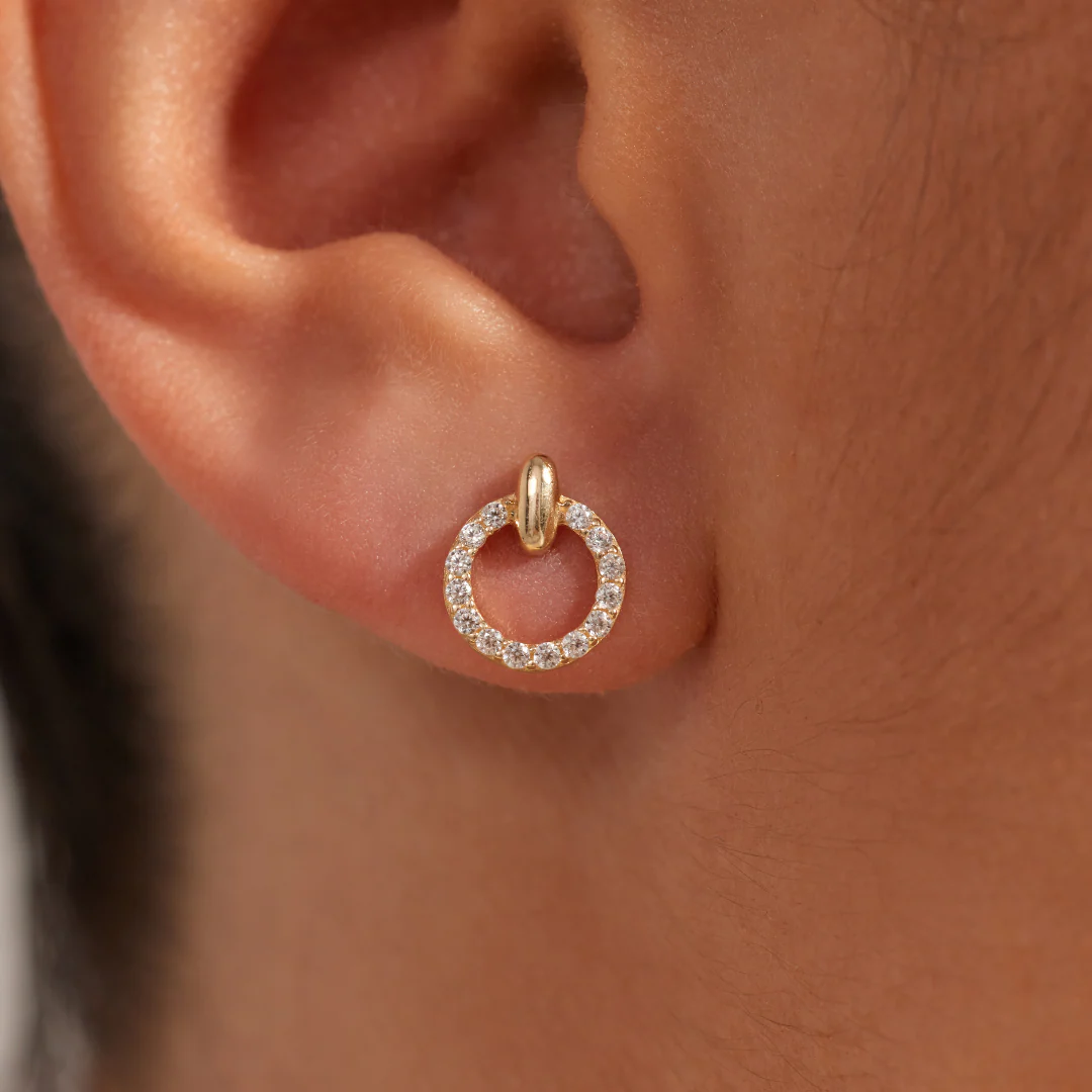 Beloro Jewels Monte Napoleone Irene 9 Karat Gold Ohrstecker mit Zirkonia-Steinen BO360124 - Image 2