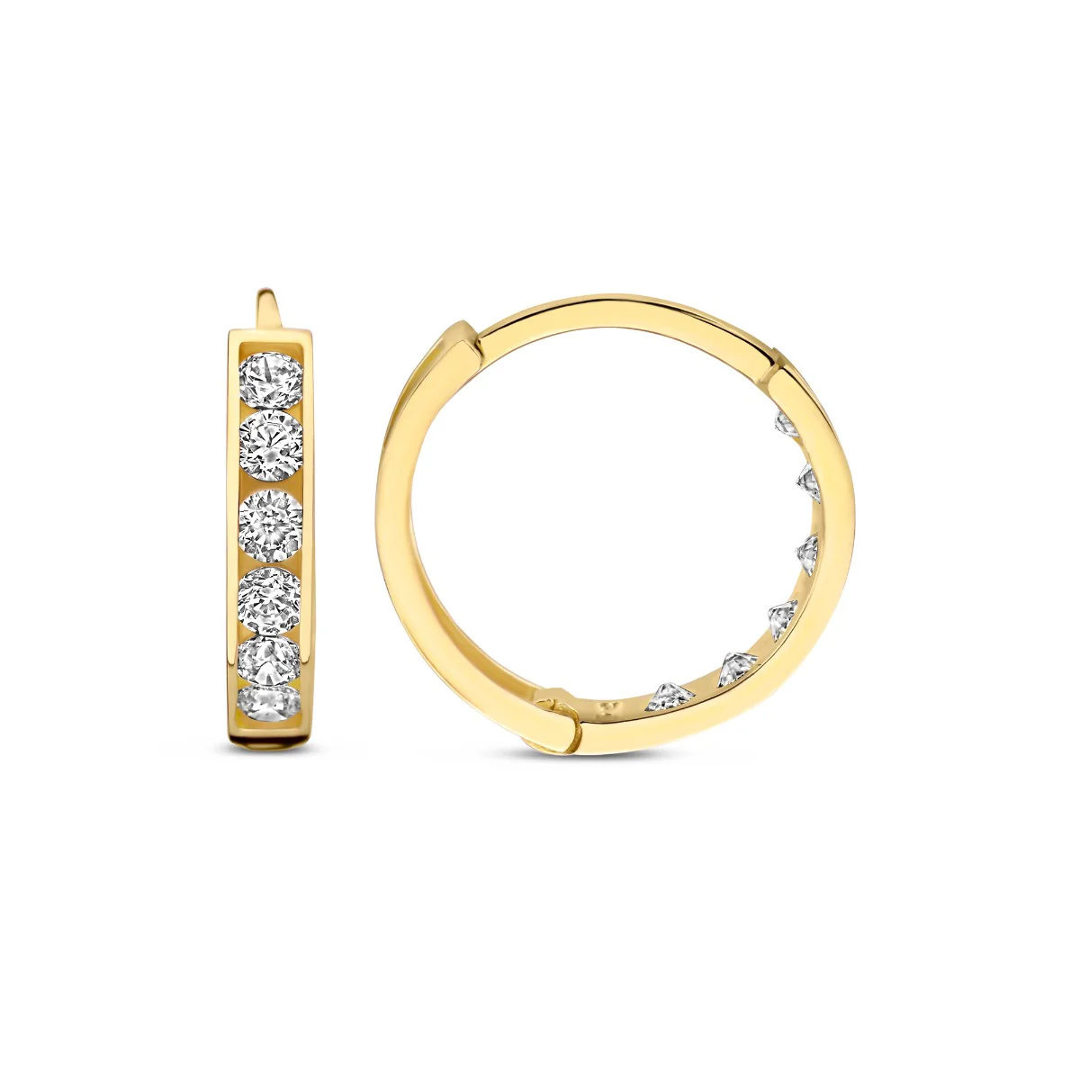 Beloro Jewels Monte Napoleone Stella 375er Gold Creolen BO360067 - Image 3