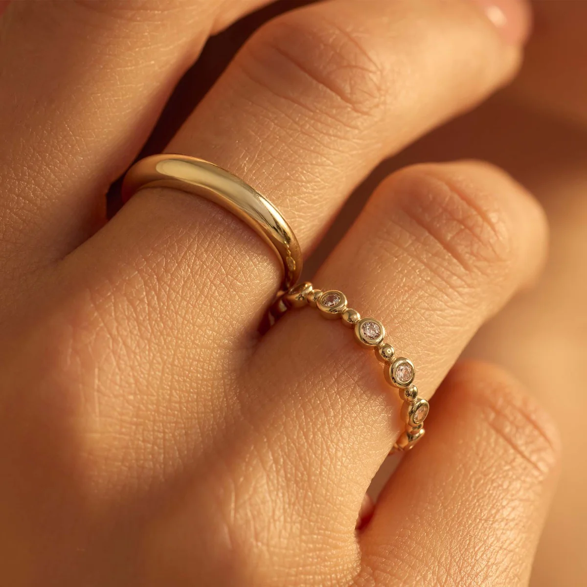 Beloro Jewels Monte Napoleone Stella 9 karat gold ring with zirconia BO330037-58 - Image 3