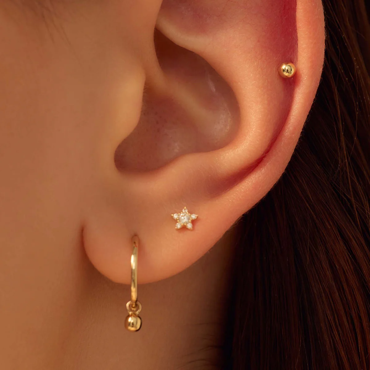 Beloro Jewels Navigli Isidora 9 karat gold piercing BO370002 - Image 3