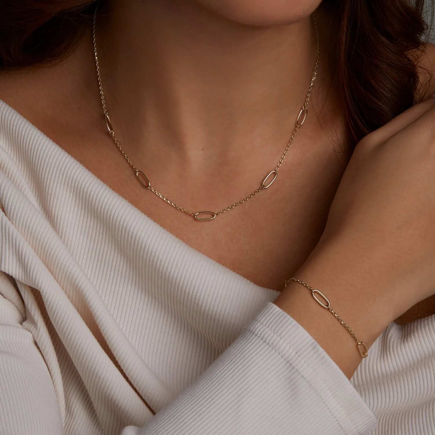 Beloro Jewels Regalo d'Amore 9 Karat Gold Halskette und Armband Geschenkset BO90030 - Image 2