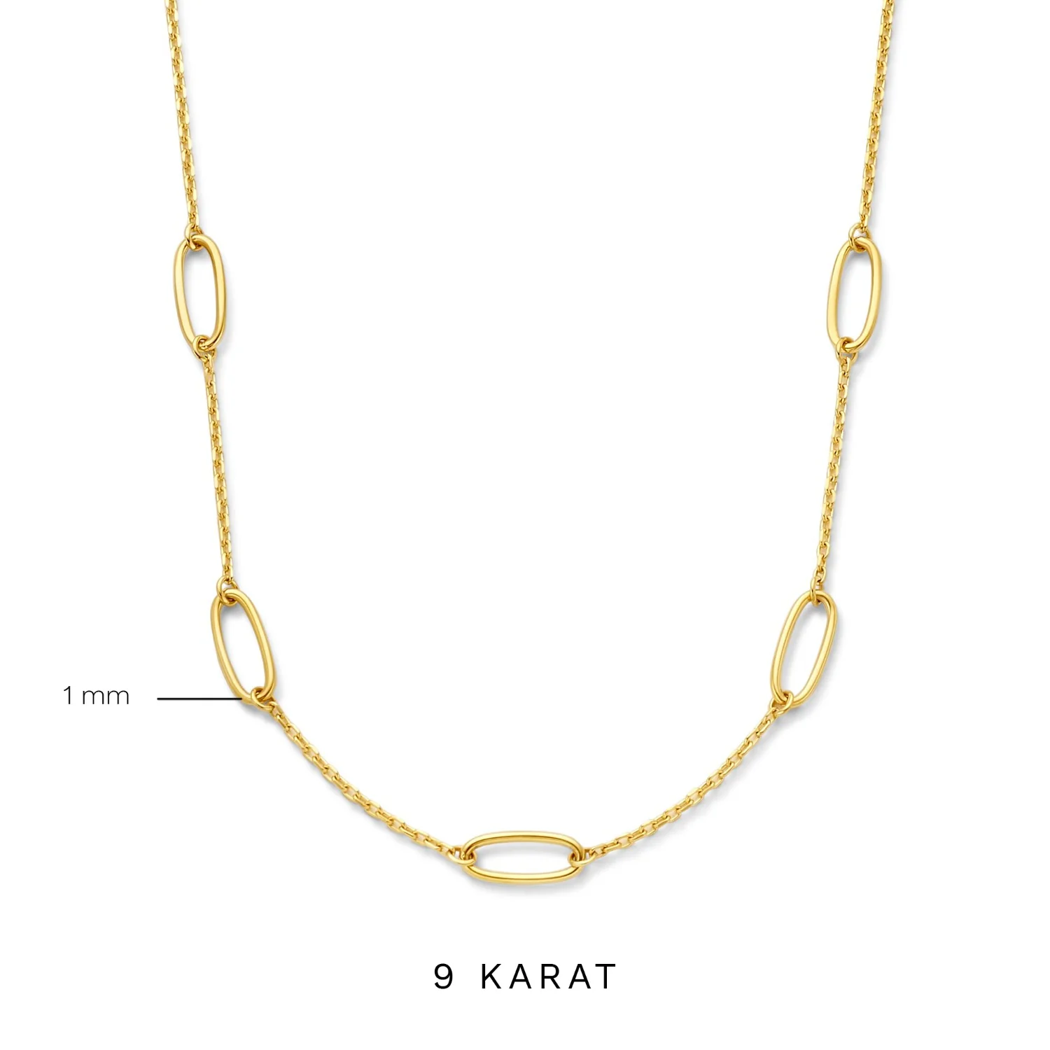 Beloro Jewels Regalo d'Amore 9 Karat Gold Halskette und Armband Geschenkset BO90030 - Image 7