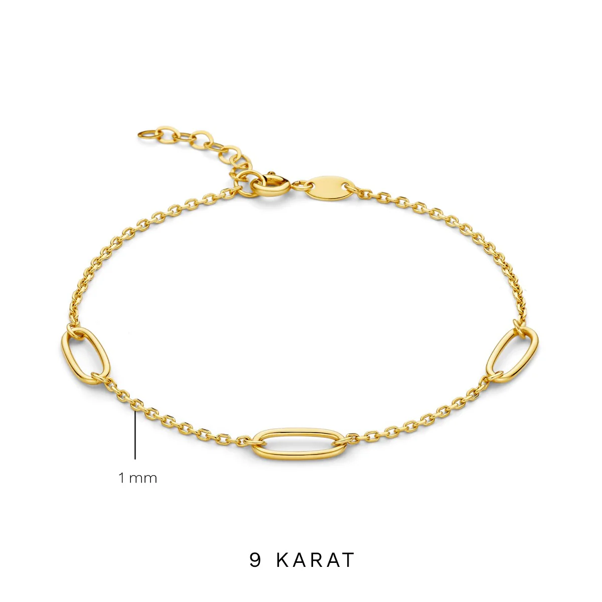 Beloro Jewels Regalo d'Amore 9 Karat Gold Halskette und Armband Geschenkset BO90030 - Image 8