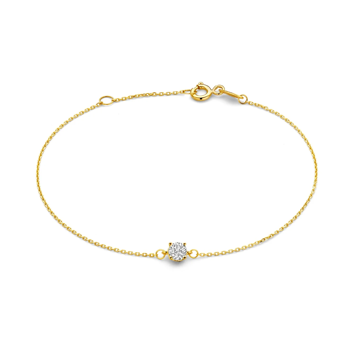 Beloro Jewels Regalo d'Amore 9 Karat Gold Halskette und Armband Geschenkset mit Zirkonia-Steinen BO90048 - Image 5