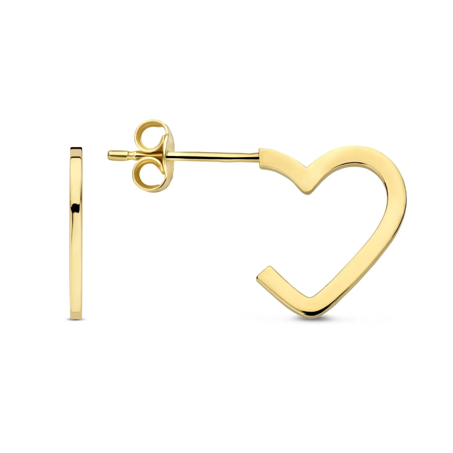 Beloro Jewels Regalo d'Amore 9 Karat Gold Ohrringe-Set mit Herz BO90051 - Image 5