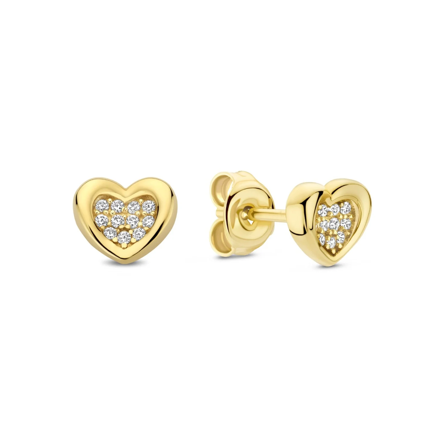 Beloro Jewels Regalo d'Amore 9 Karat Gold Ohrringe-Set mit Herz BO90051 - Image 6