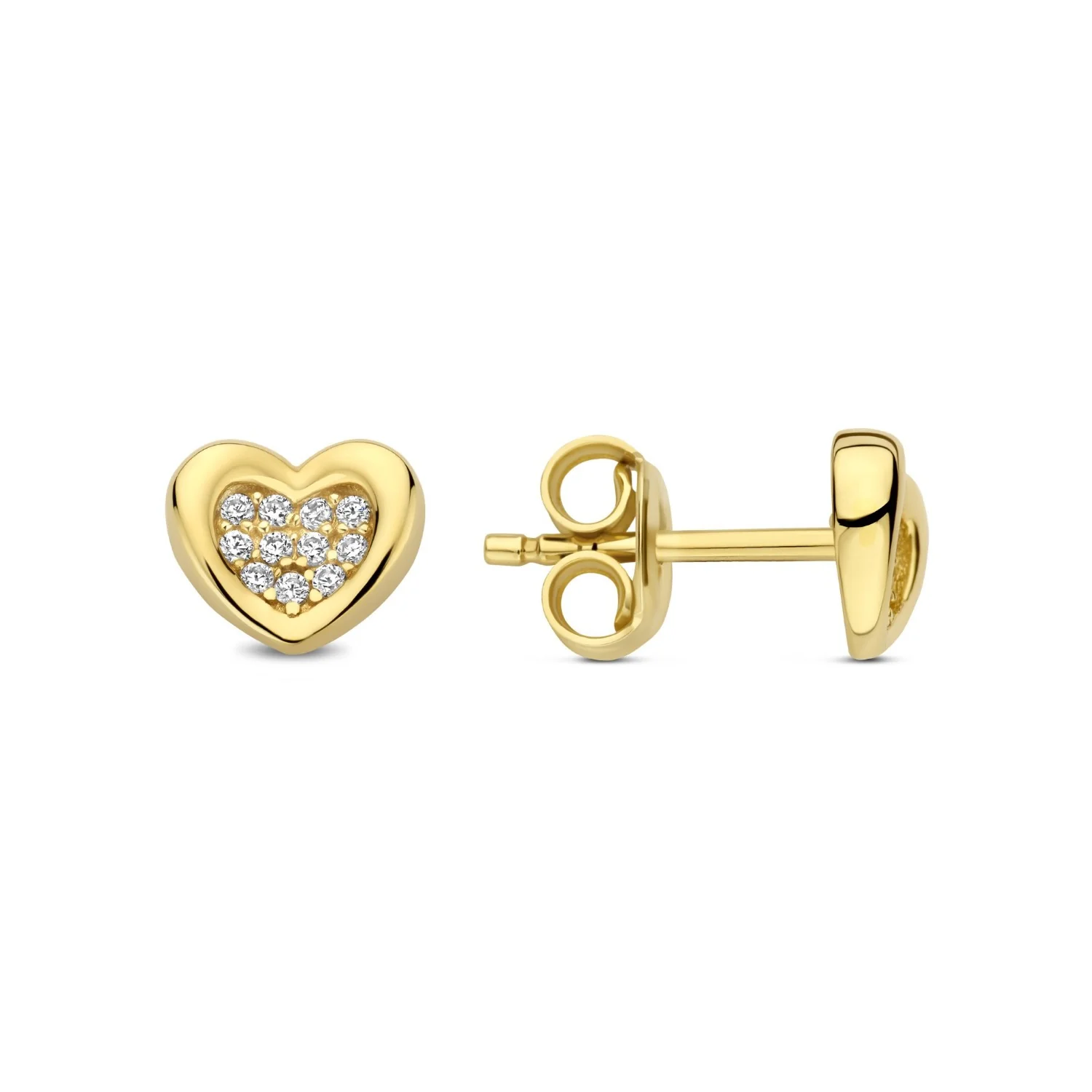 Beloro Jewels Regalo d'Amore 9 Karat Gold Ohrringe-Set mit Herz BO90051 - Image 7