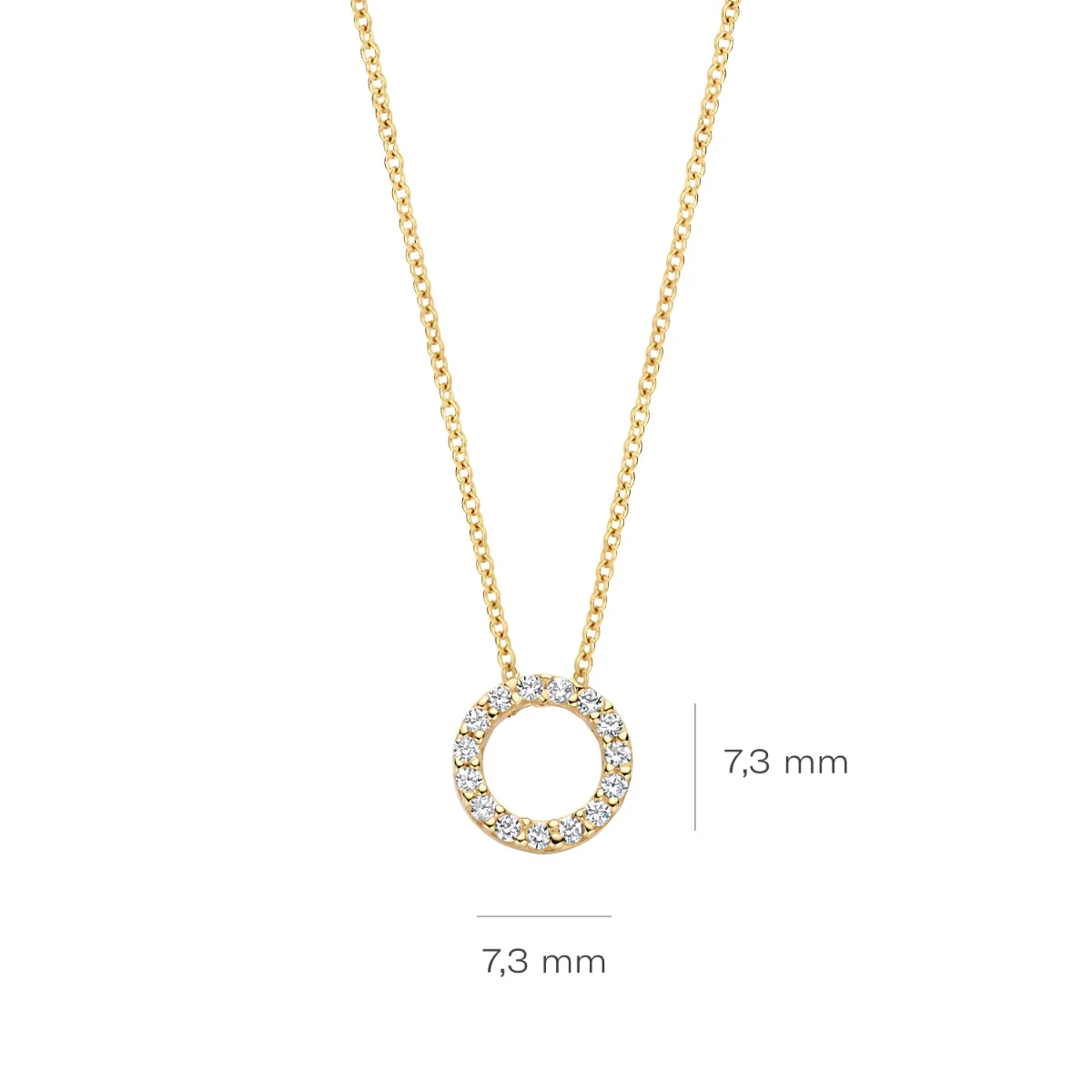 Blush 14 Karat Golden Necklace 3065YZI - Image 4