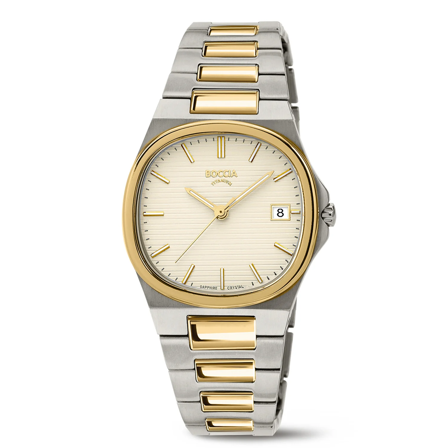 Boccia Titanium CrÃ¨me Dames Horloge 2002-3348-05