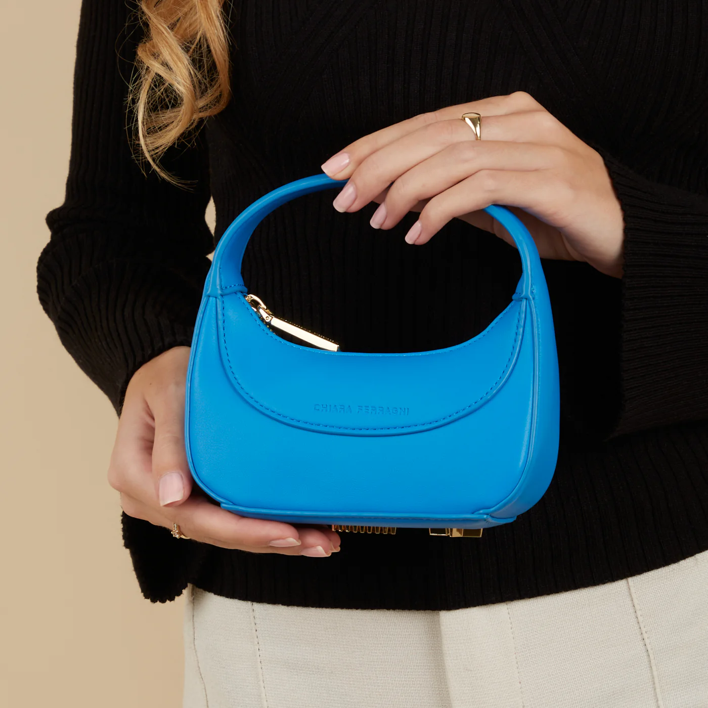 Chiara Ferragni Caia damen Handtasche Blau 75SB4BG3-ZS517-236 - Image 2