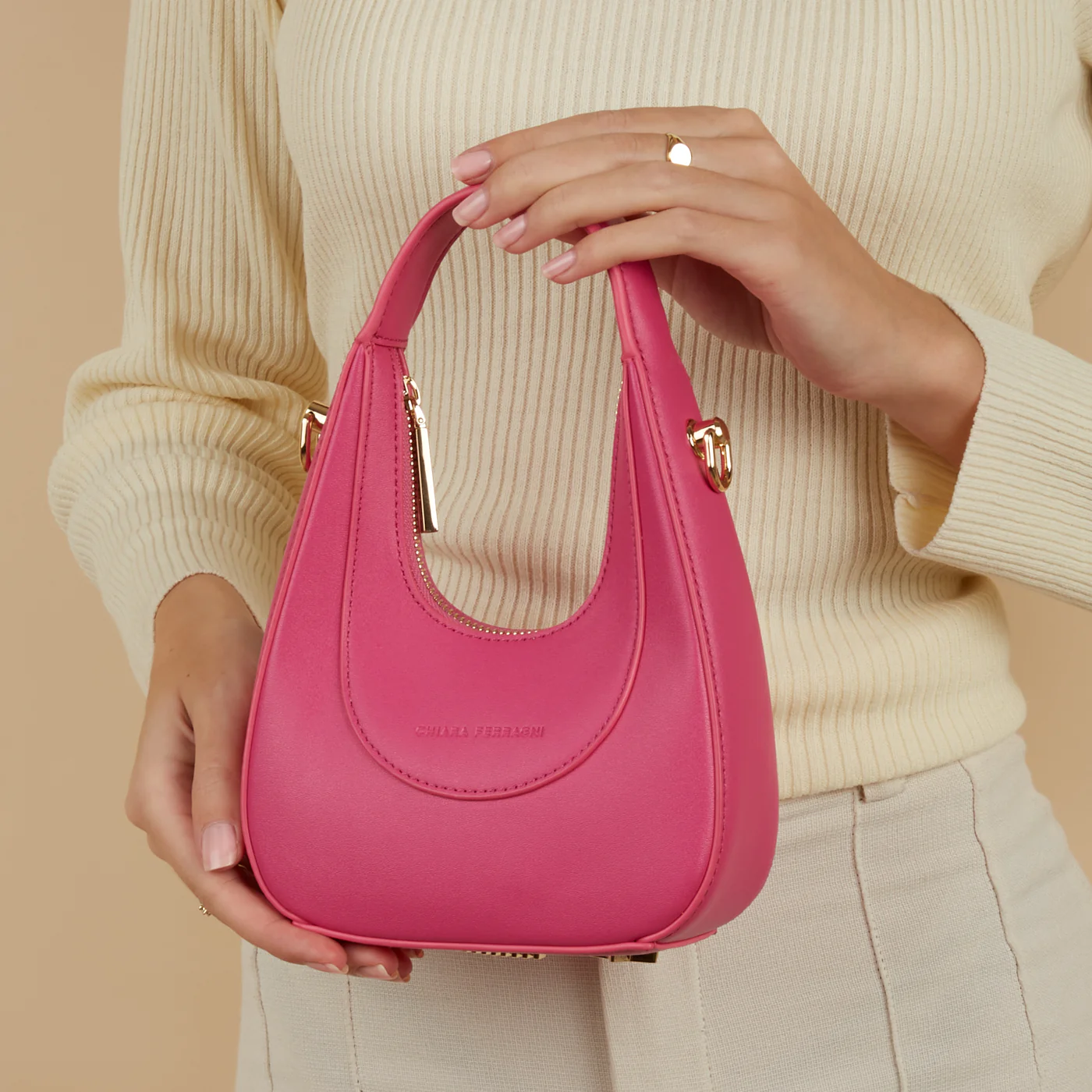 Chiara Ferragni Caia damen Umhängetasche Rosa 75SB4BG2-ZS517-431 - Image 3
