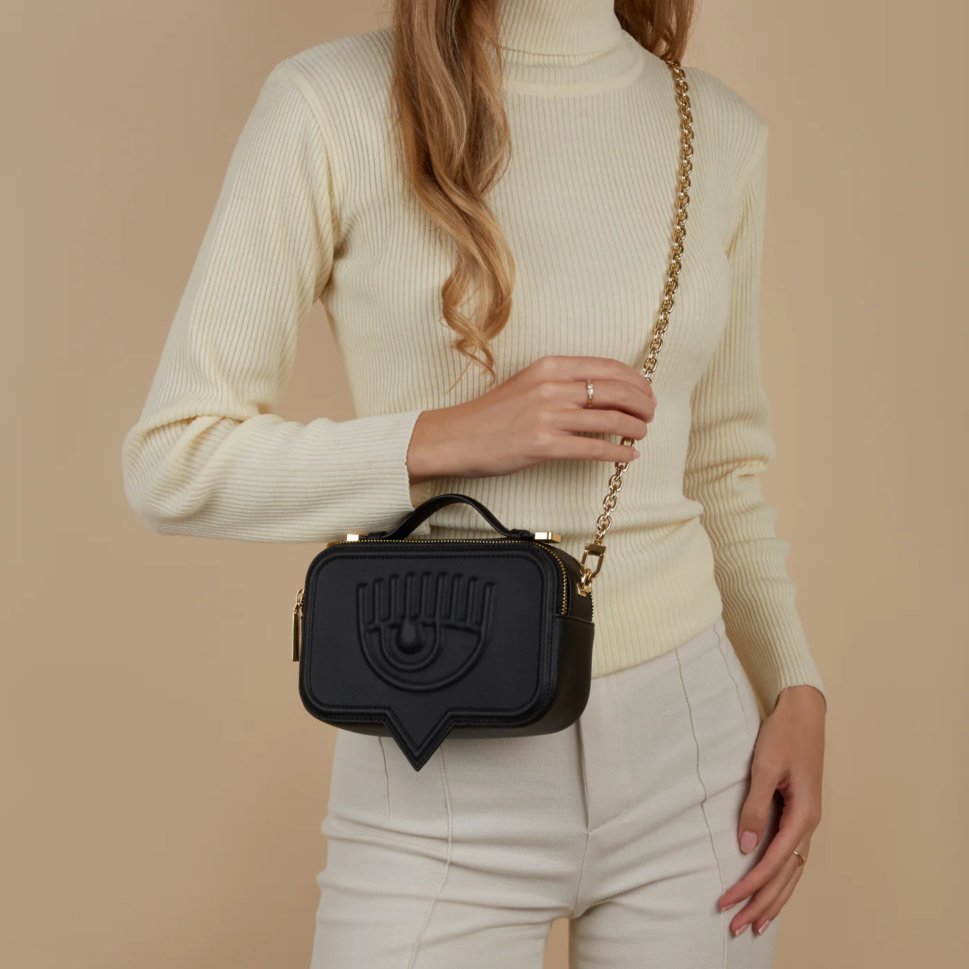 Chiara Ferragni Eyelike damen Umhängetasche Schwarz 75SB4BA5-ZS517-899 - Image 2