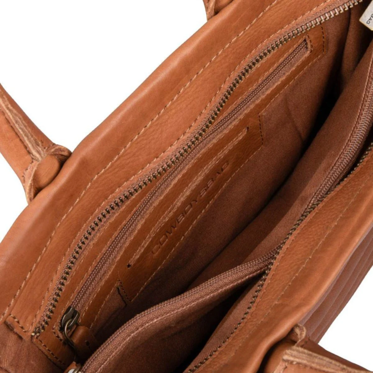 Cowboysbag Carmen Kognak Leder Handtasche 3459-000381 - Image 5