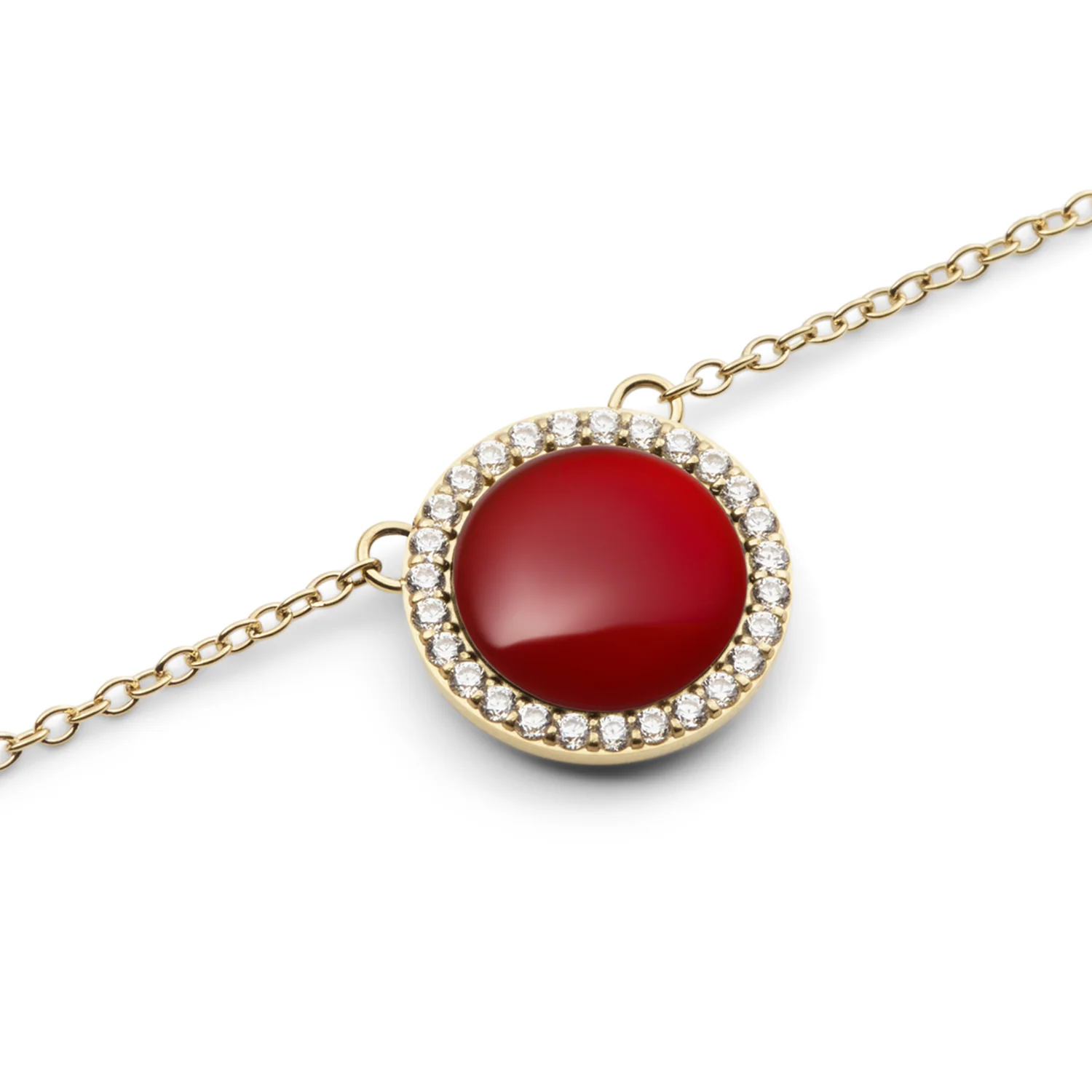 Daniel Wellington Audrey Red Agate Halskette DW00401440
