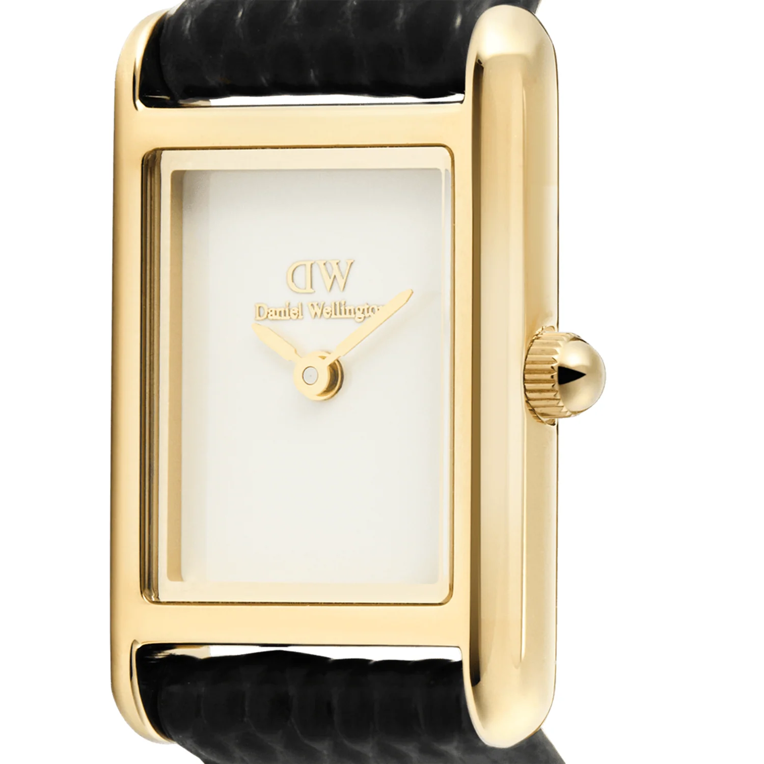 Daniel Wellington Bound Mini Black Lizard Goldfarben Damen Uhr DW00100903 - Image 3