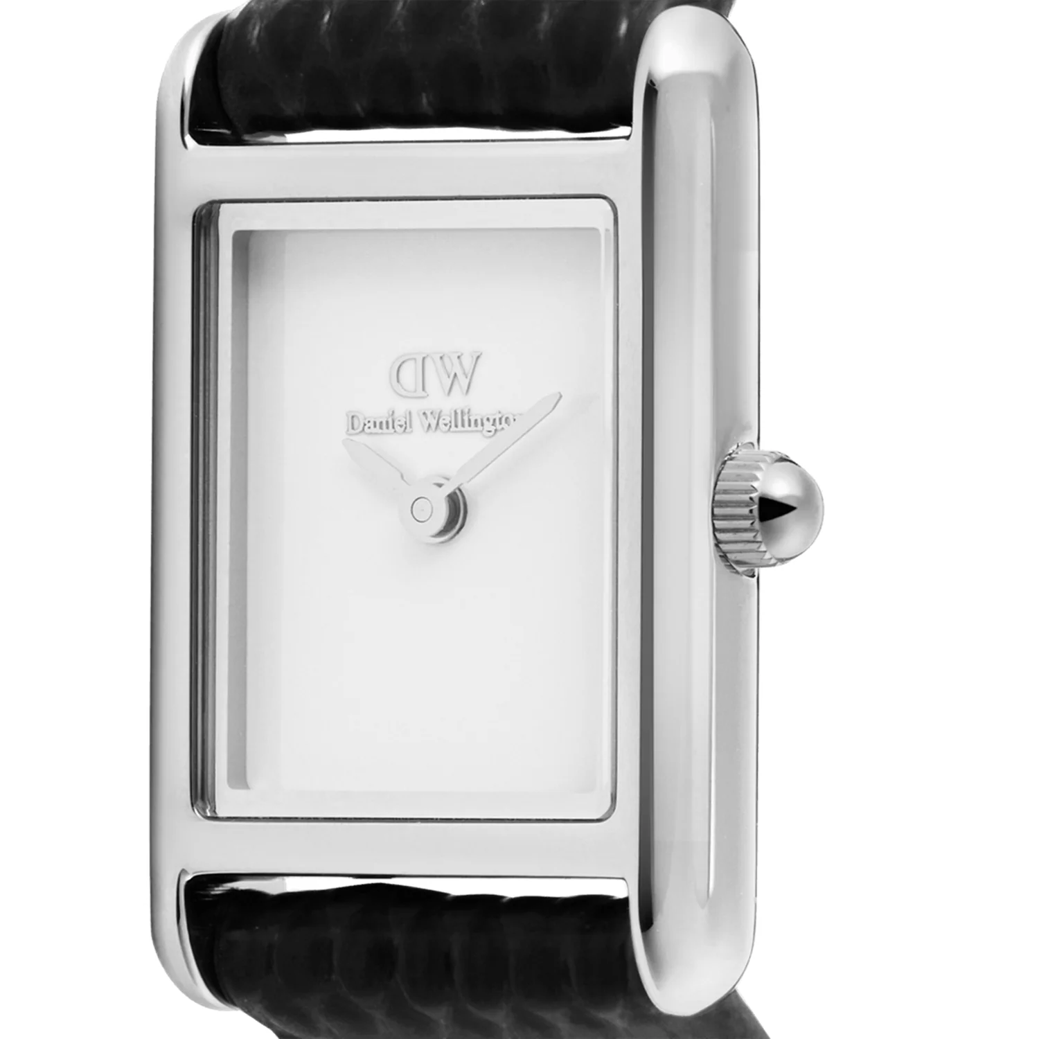 Daniel Wellington Bound Mini Black Lizard Silber Damen Uhr DW00100901 - Image 3