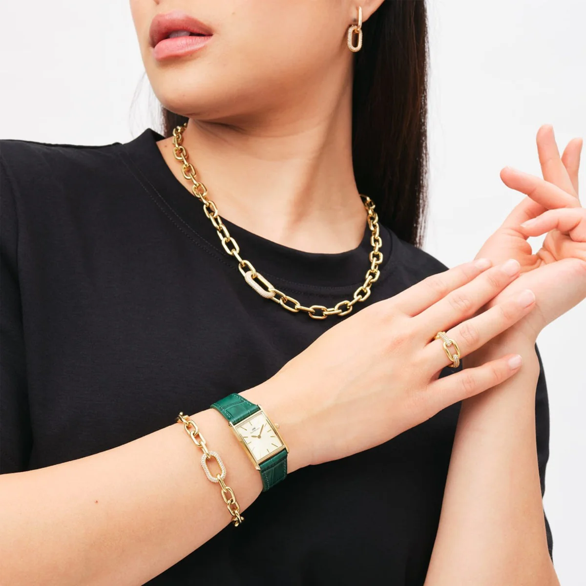 Daniel Wellington damen Ohrringe Gold DW00400594 - Image 2