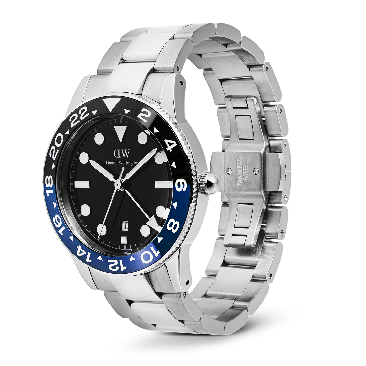 Daniel Wellington Iconic Link Schwarz Blaue Keramiklünette Herren Uhr DW00100921 - Image 4