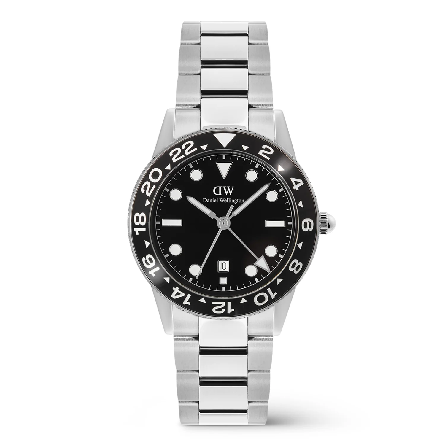 Daniel Wellington Iconic Link Schwarze Keramiklünette Herren Uhr DW00100919