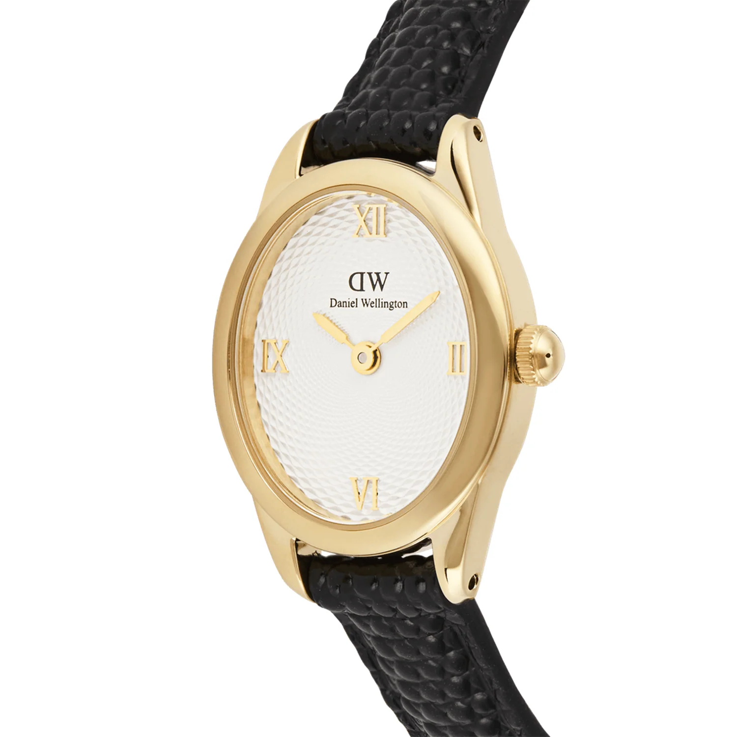 Daniel Wellington Ophelia Mini Black Lizard Goldfarben Damen Uhr DW00100890 - Image 3