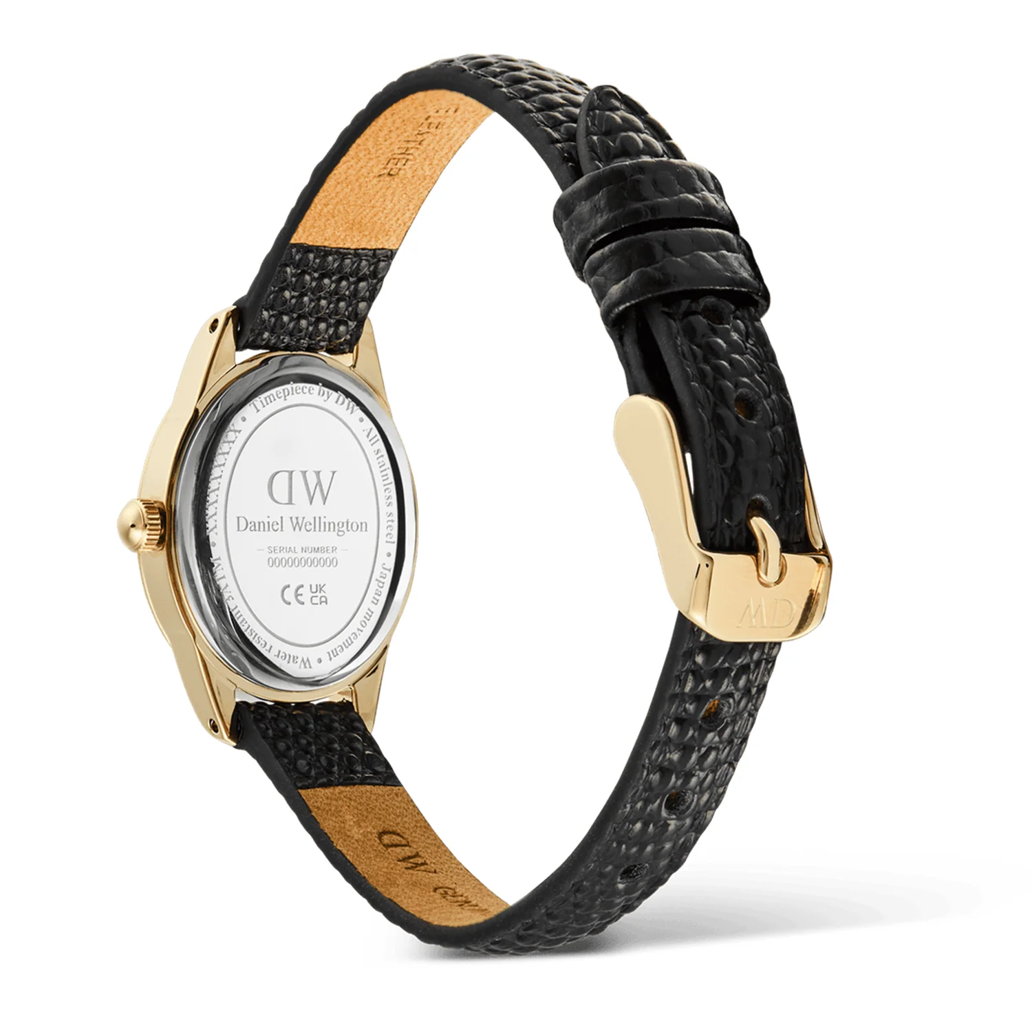 Daniel Wellington Ophelia Mini Black Lizard Goldfarben Damen Uhr DW00100890 - Image 5