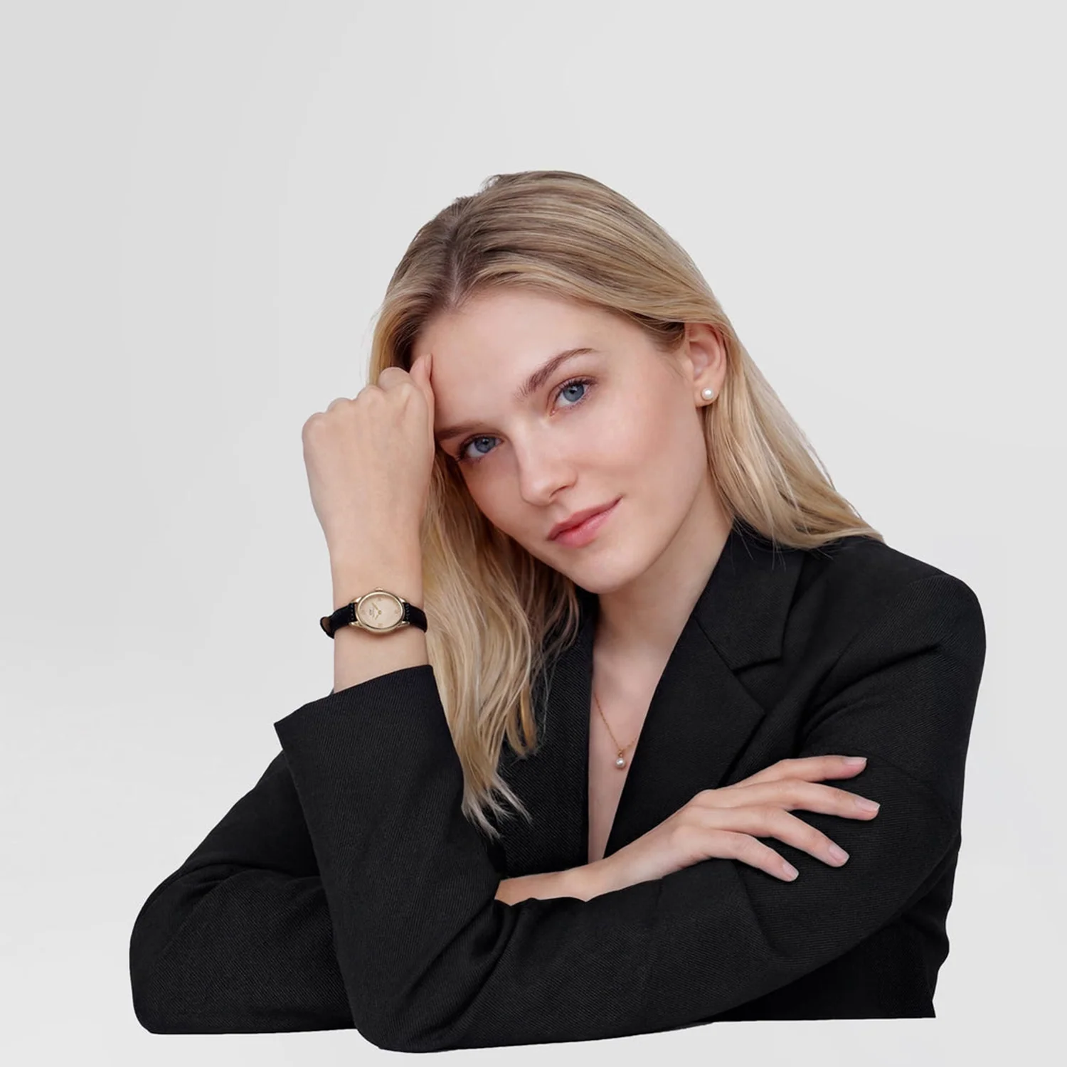 Daniel Wellington Ophelia Mini Black Lizard Unitone Goldfarben Uhr DW00100897 - Image 2