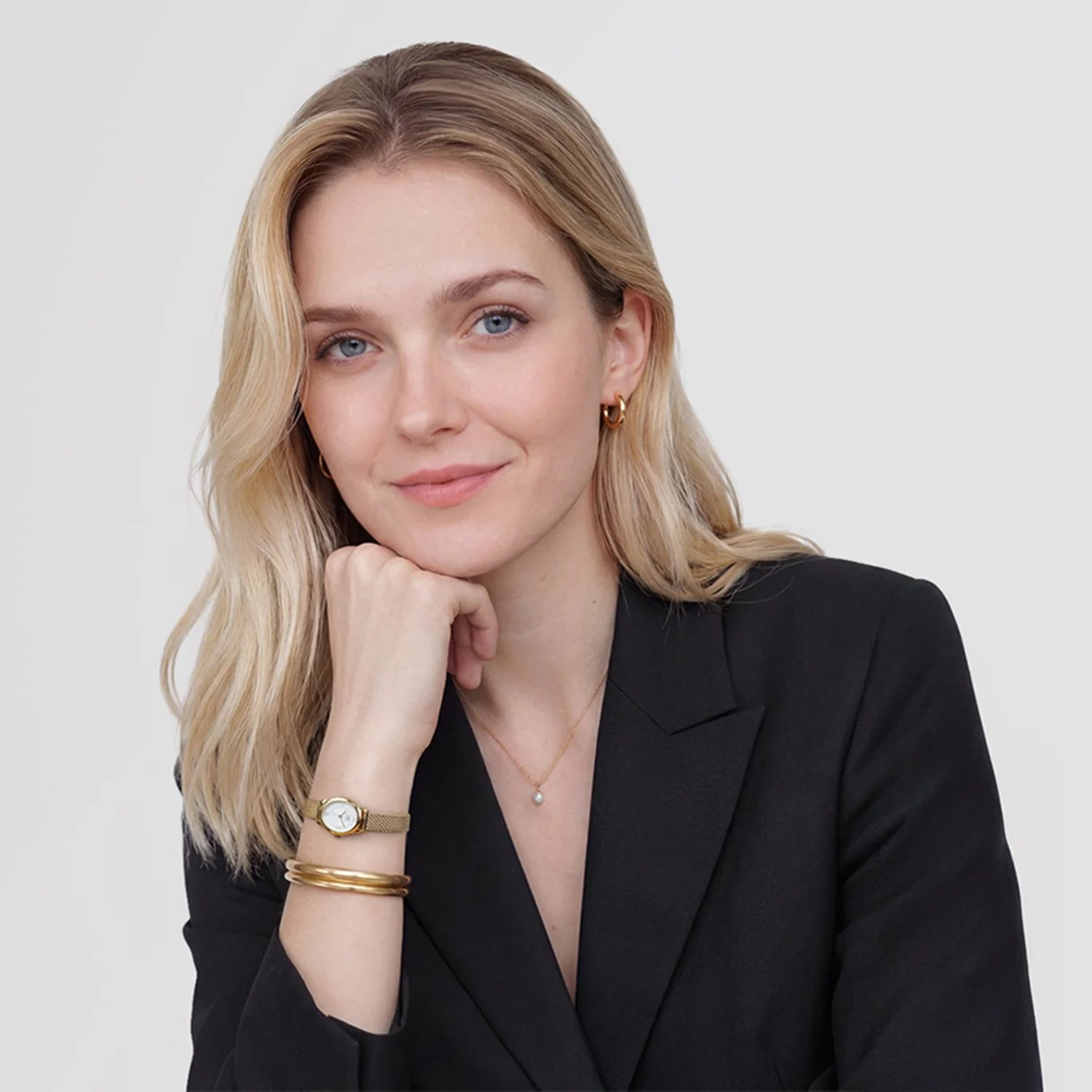 Daniel Wellington Ophelia Mini Mesh White Goldfarben Damenuhr DW00100939 - Image 2