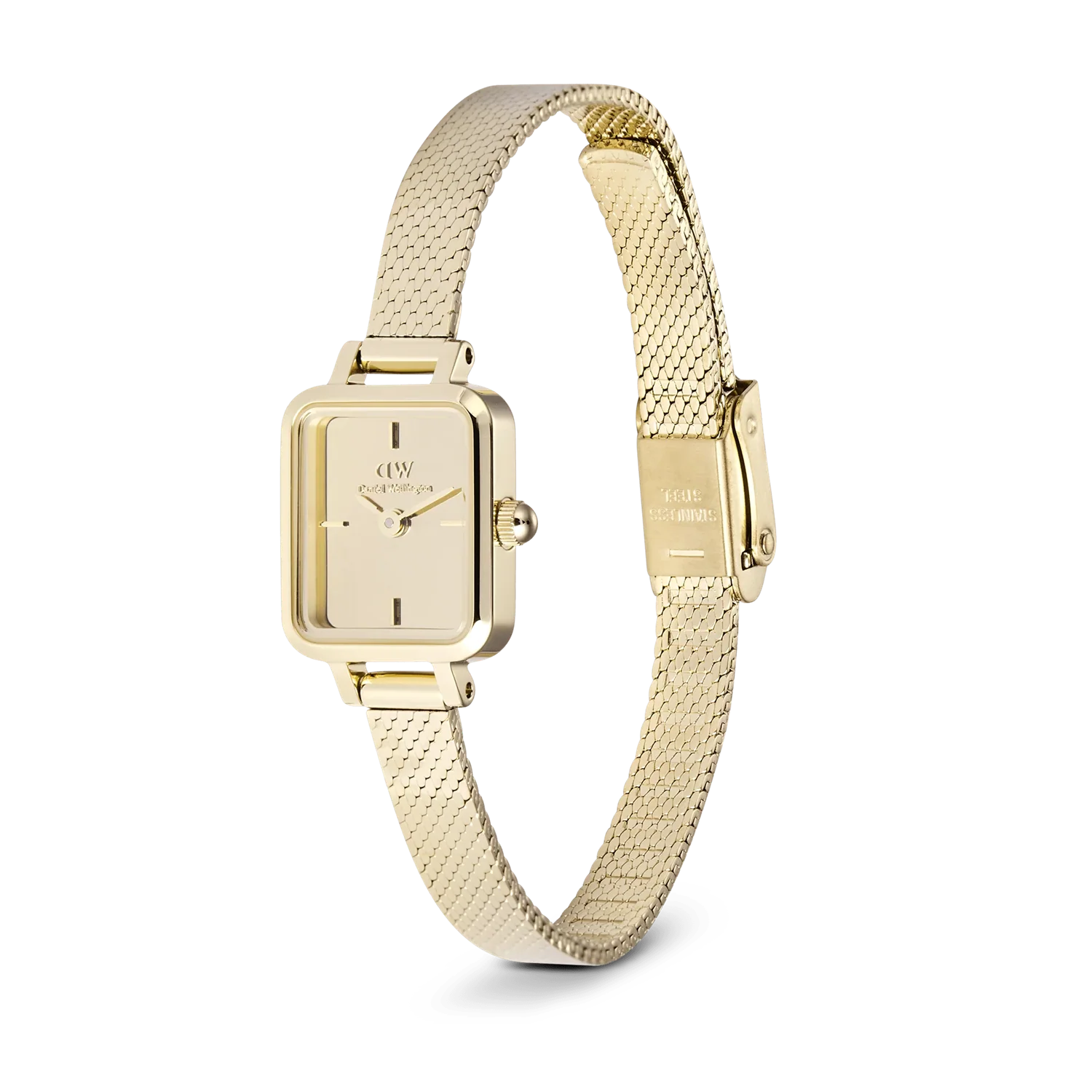 Daniel Wellington Petite&Quadro Mini Reflection Goldene Damenuhr DW00100801 - Image 4