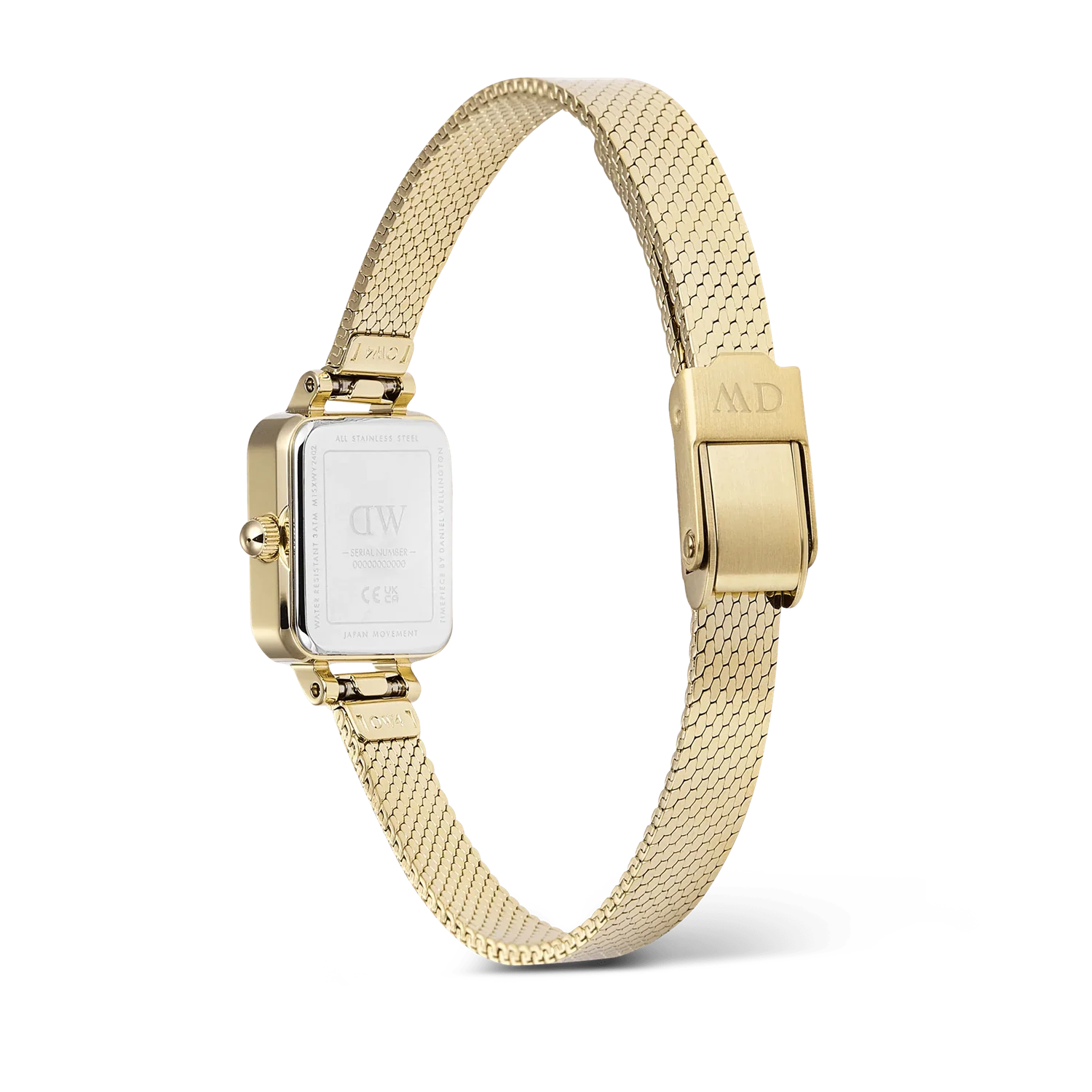 Daniel Wellington Petite&Quadro Mini Reflection Goldene Damenuhr DW00100801 - Image 5