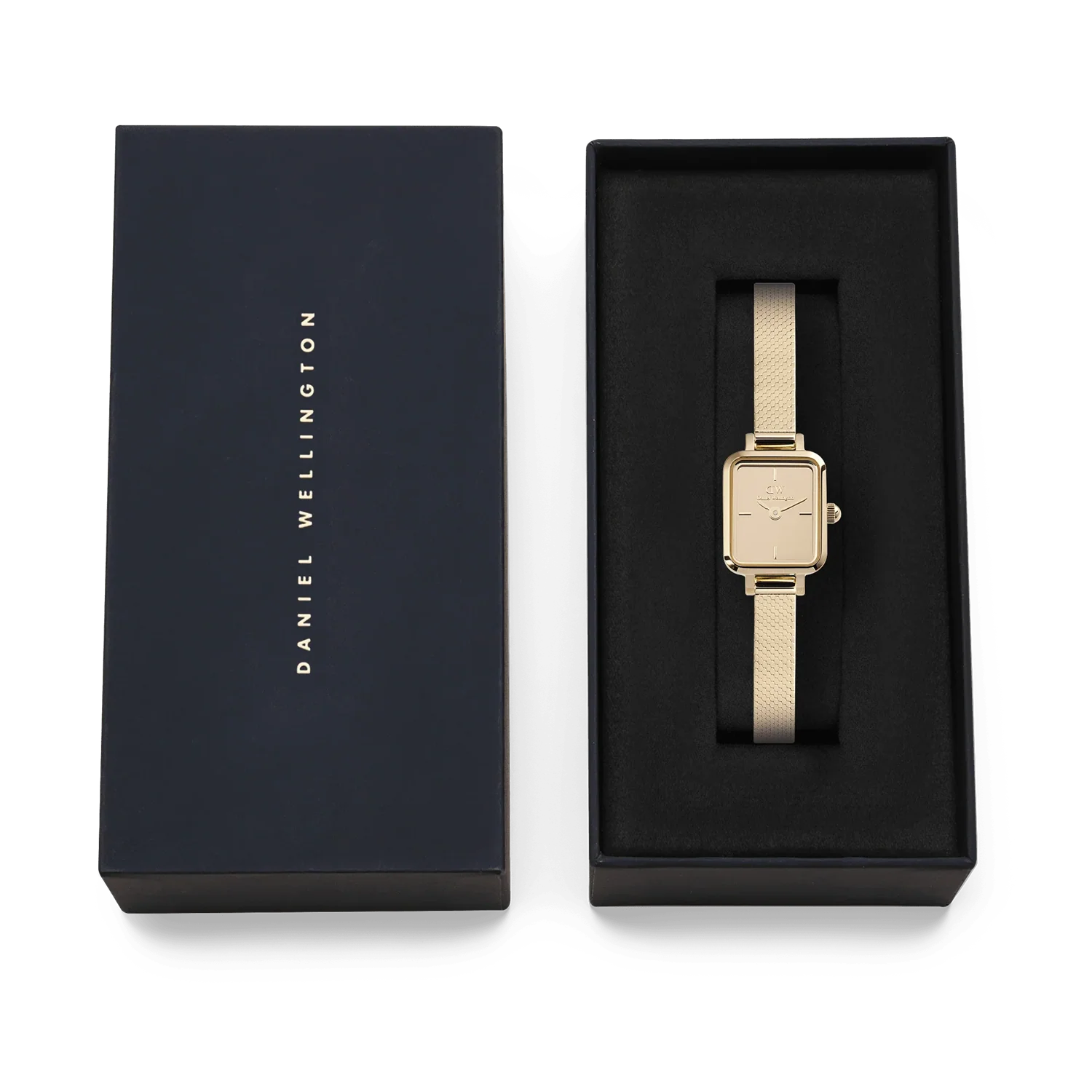 Daniel Wellington Petite&Quadro Mini Reflection Goldene Damenuhr DW00100801 - Image 6