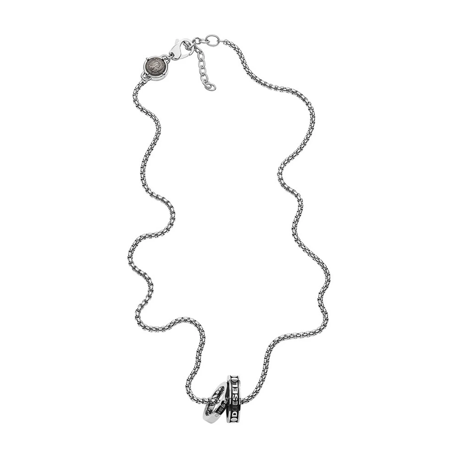 Diesel Double Pendant Halskette Aus Edelstahl DX1168040 - Image 4