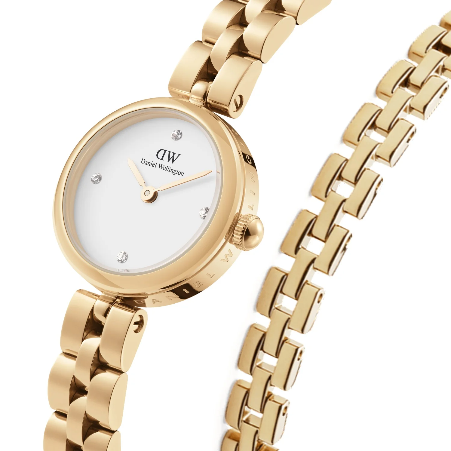 DW COMBO Elan Goldfarbenes Damen Geschenkset DW00590022 - Image 3