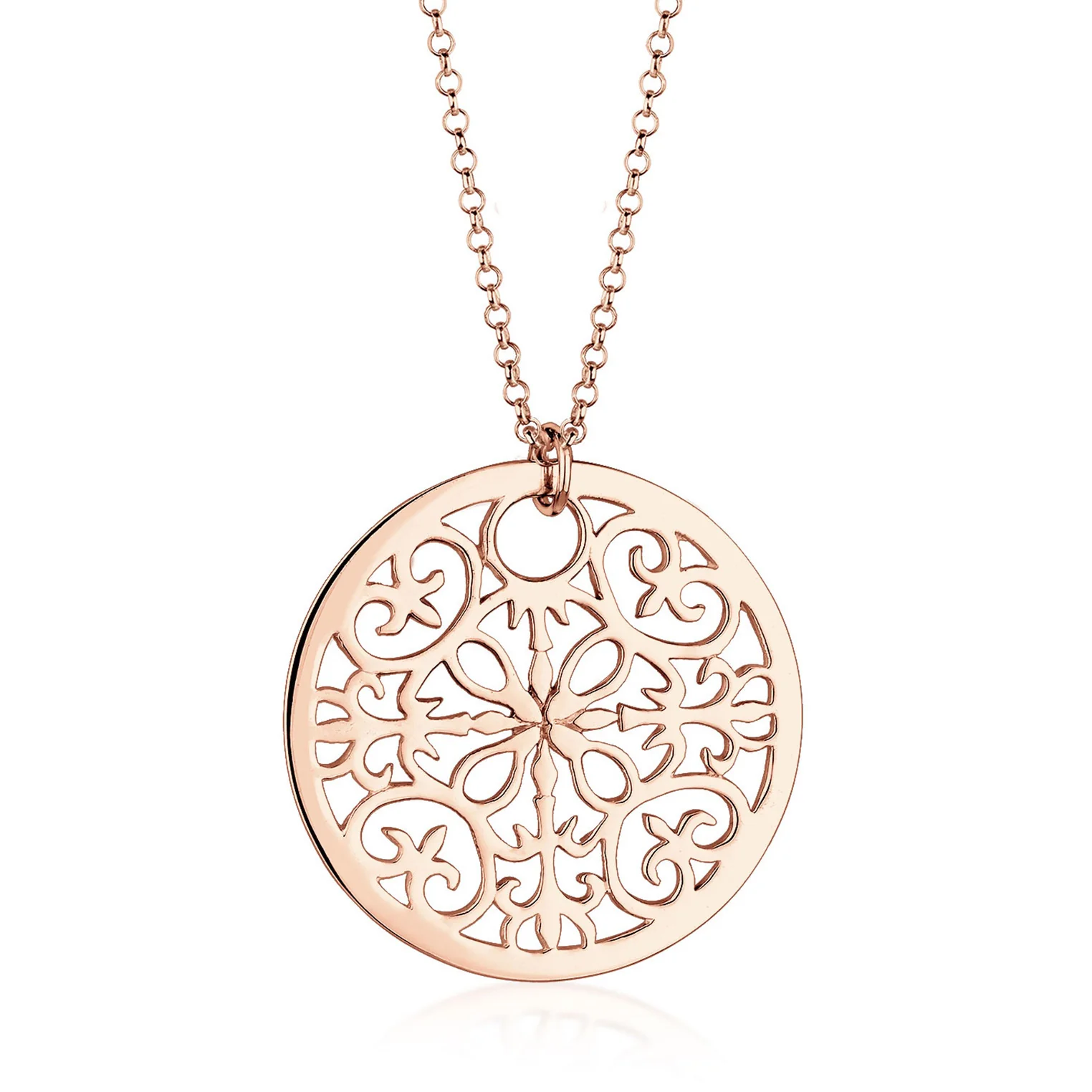 Elli 925 Sterling Silver Coin Necklace 2004-BF-0007960-001