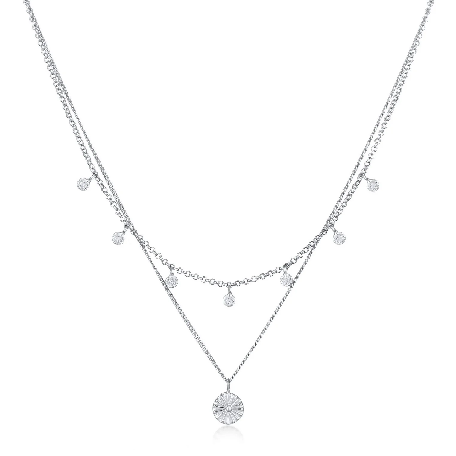 Elli 925 Sterling Silver Layered 2004-BF-0008235-001