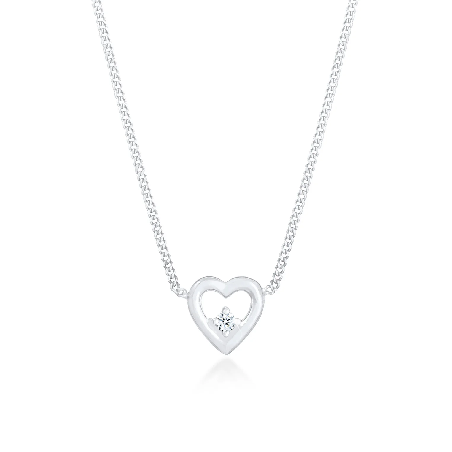 Elli 925 Sterling Silver Necklace with Diamond (0.03 ct) 2004-BF-0007592-001