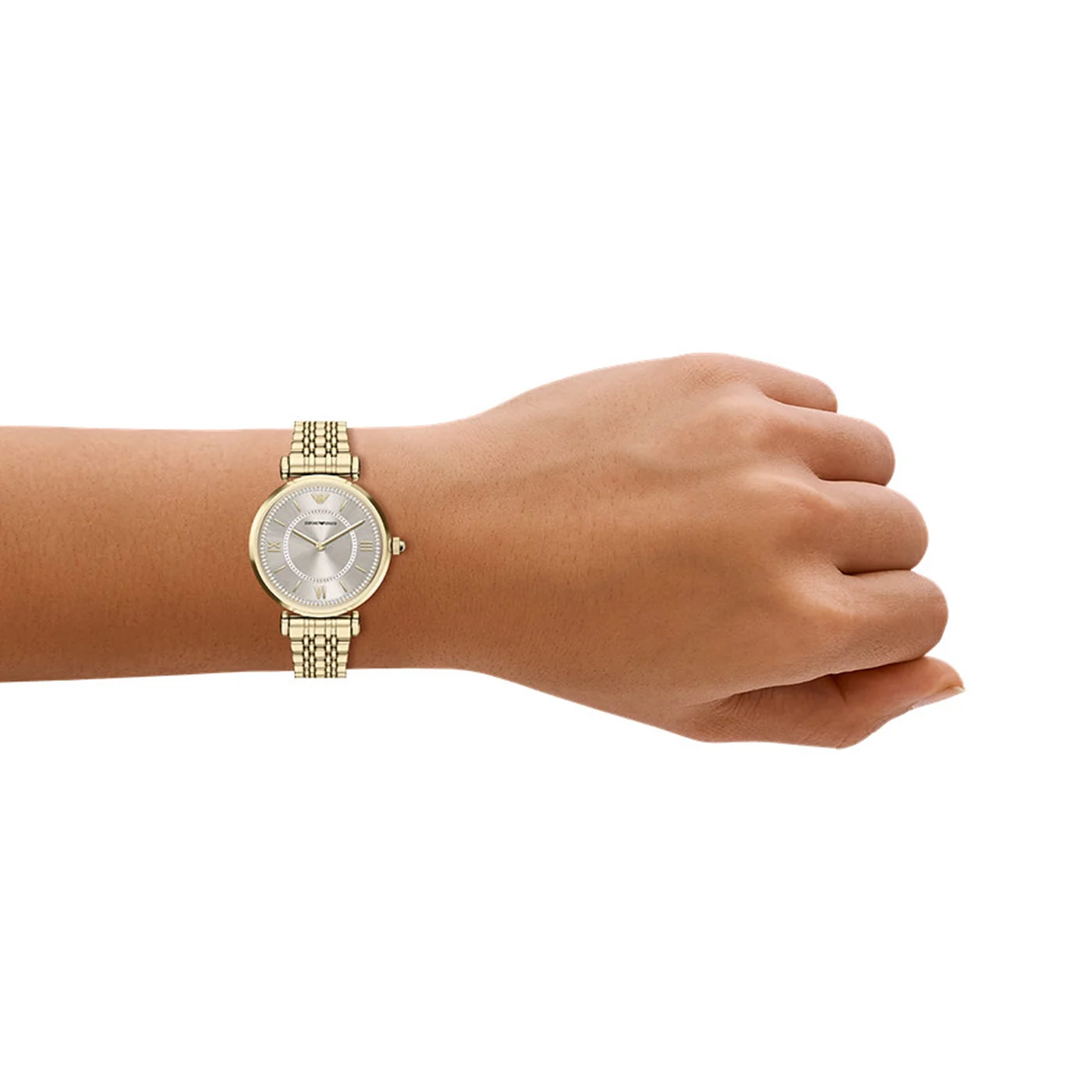 Emporio Armani Round Gold Dial Watch AR11766 - Image 3