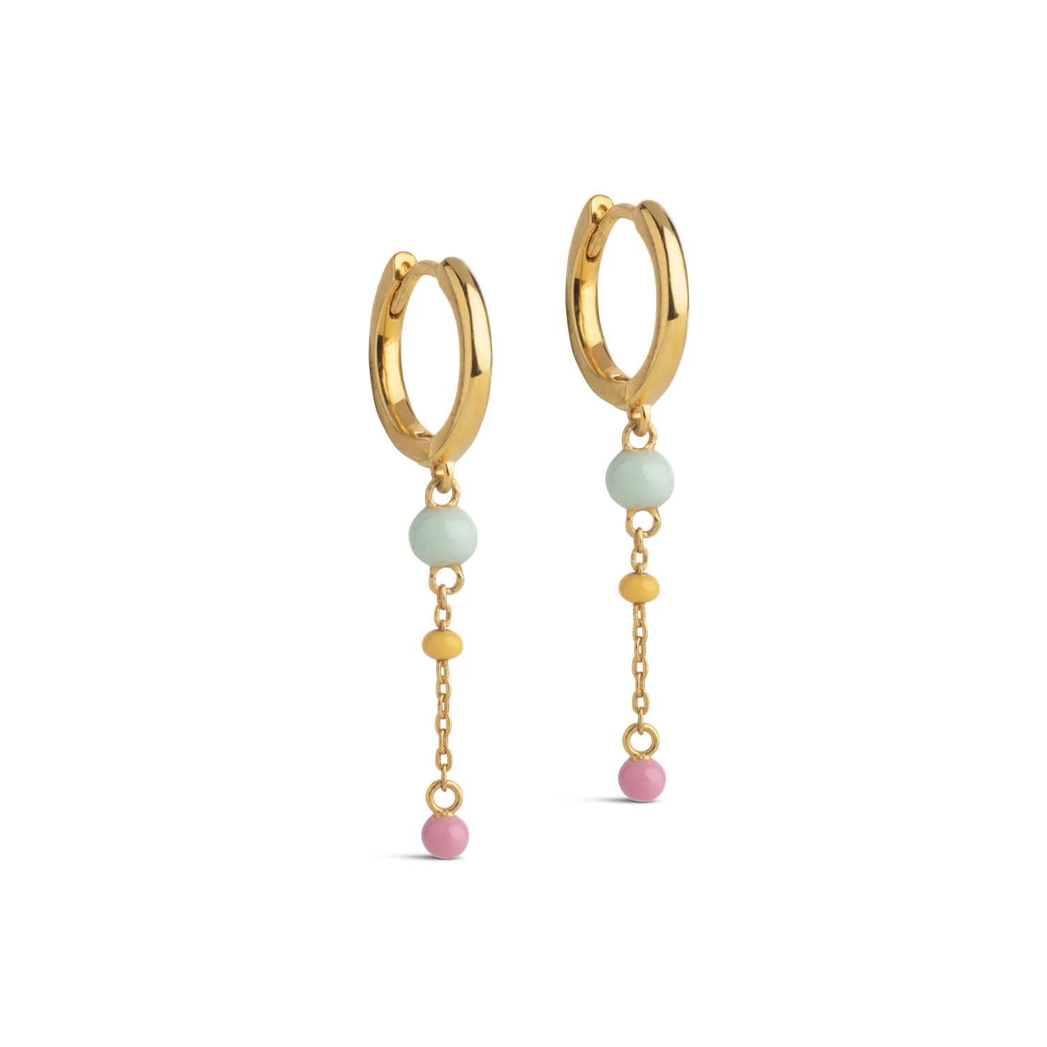 ENAMEL Copenhagen Lola Bold Gold Plated Recycled 925 Sterling Silver Earrings E424G-MC
