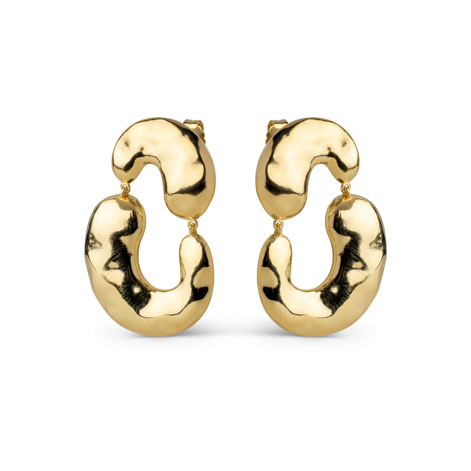 ENAMEL Copenhagen Recycled 925 Sterling Silver Gold Plated Earrings E445G