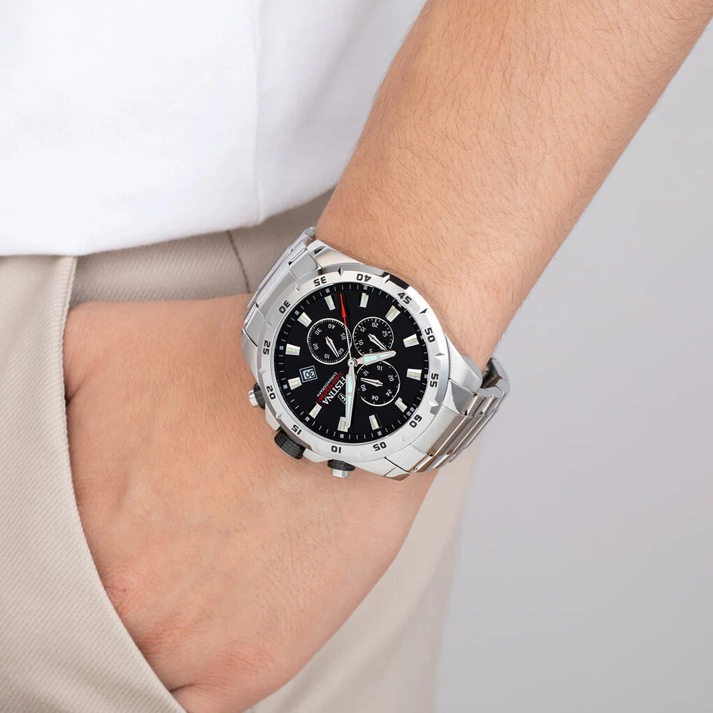 Festina Chrono Sport herren Uhr Silber F20463-4 - Image 2