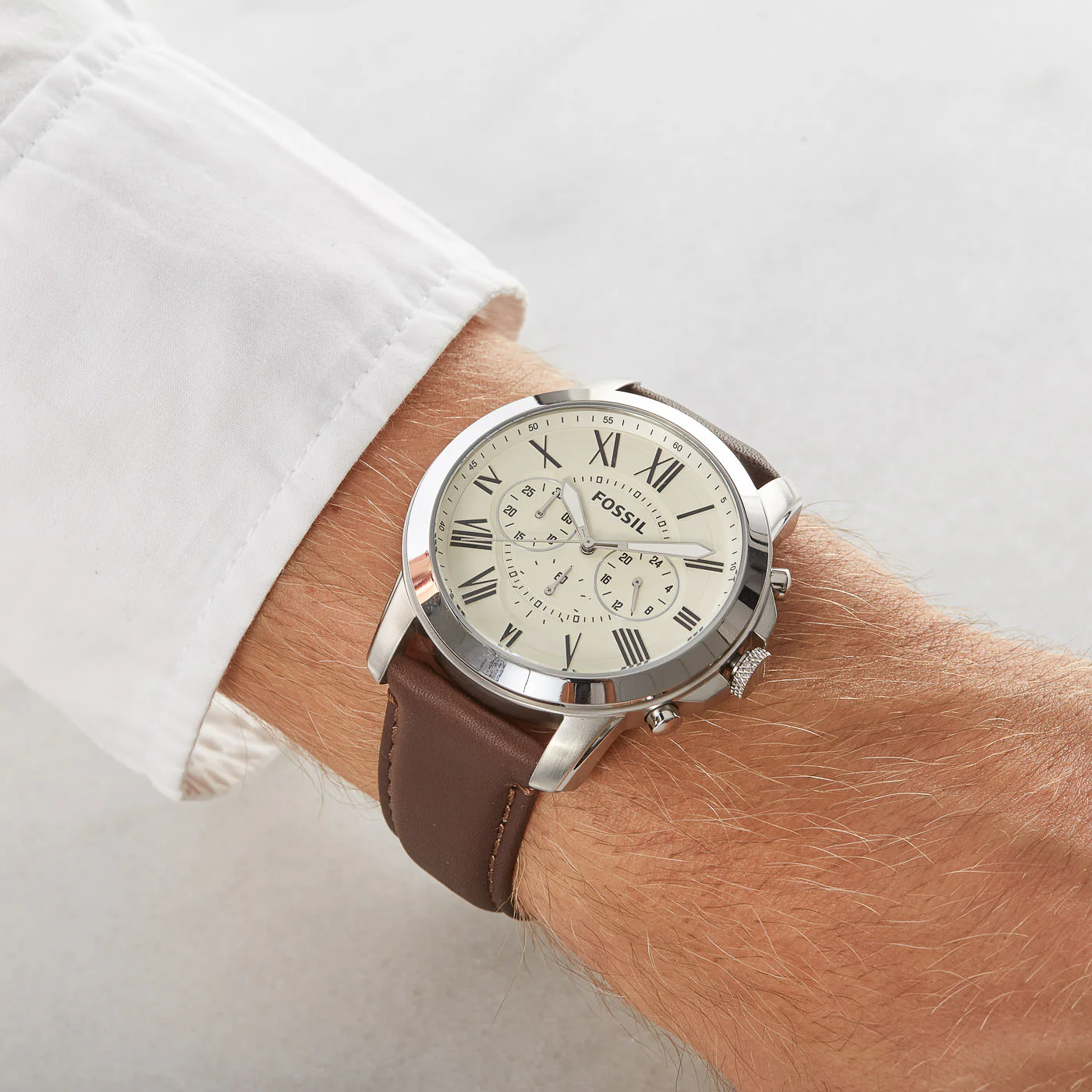 Fossil Grant herren Uhr Braun FS4735 - Image 2